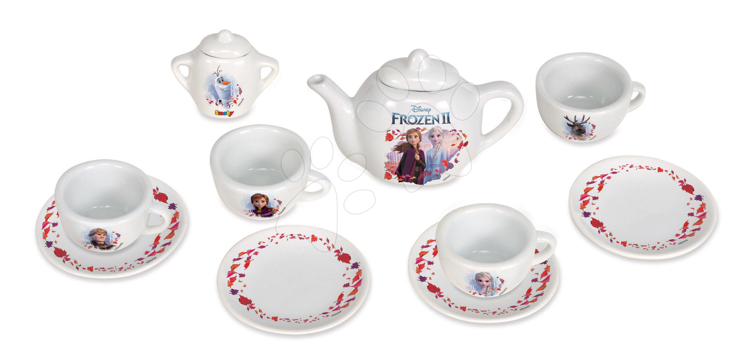 E-shop Porcelánová čajová súprava Frozen 2 Disney Smoby 12 dielov