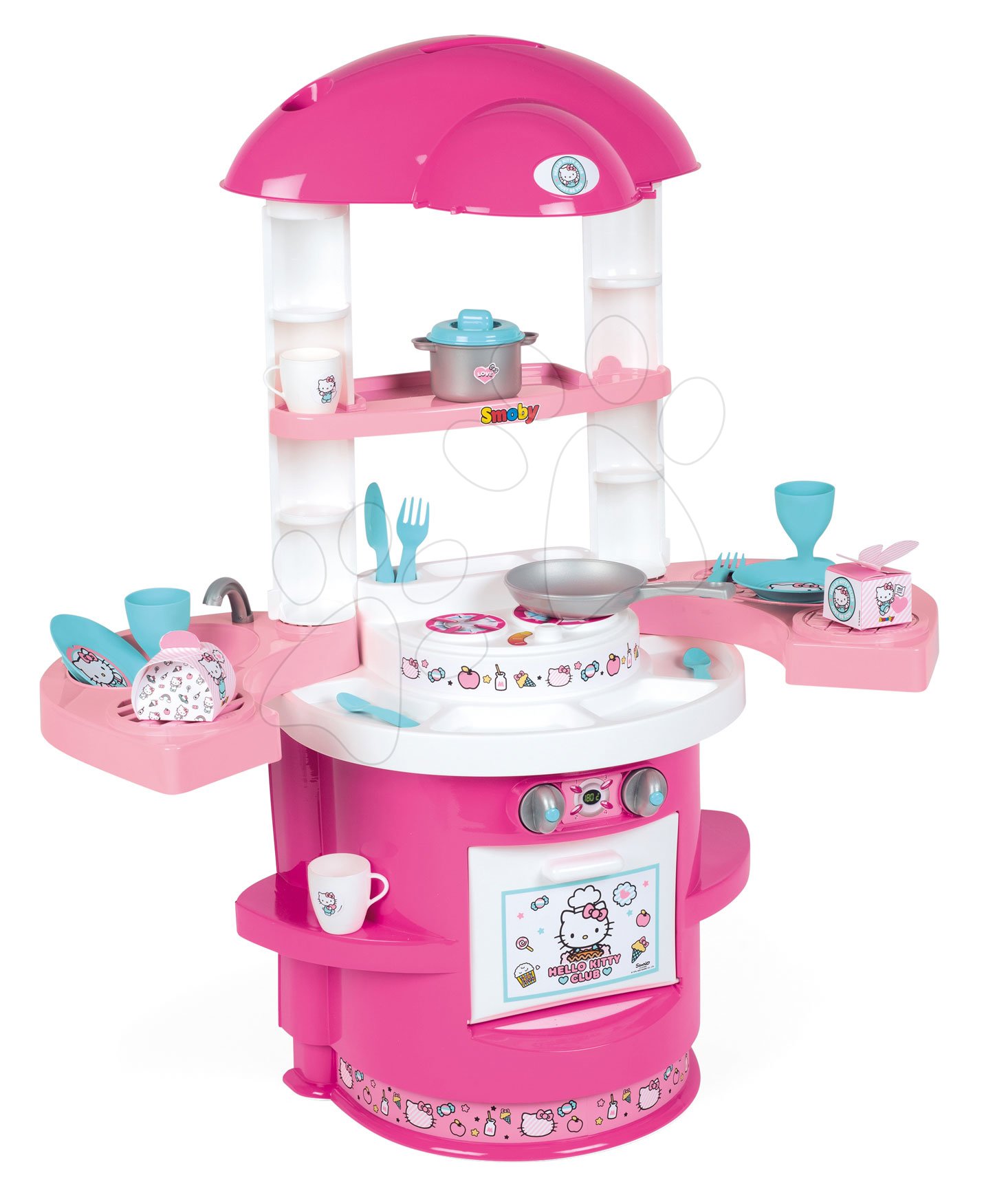 E-shop Kuchynka pre najmenších Hello Kitty Cooky Smoby so 17 doplnkami od 18 mes