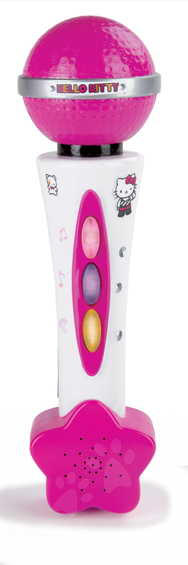 Staré položky - Tmavoružový elektronický mikrofón Hello Kitty Smoby so zvukmi