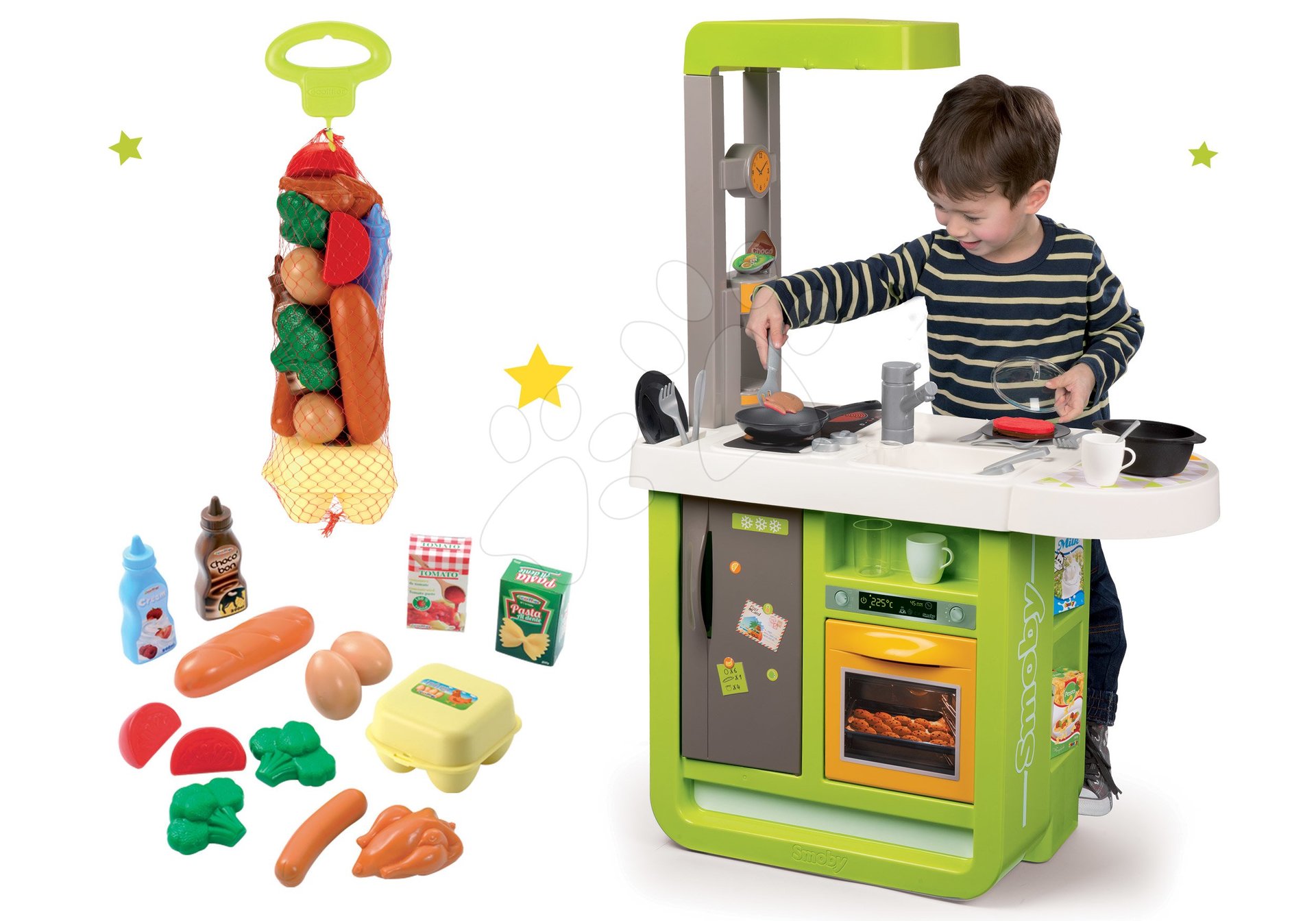 Smoby detská kuchynka Cherry Kitchen a Écoiffier potraviny Bubble Cook 310900-5