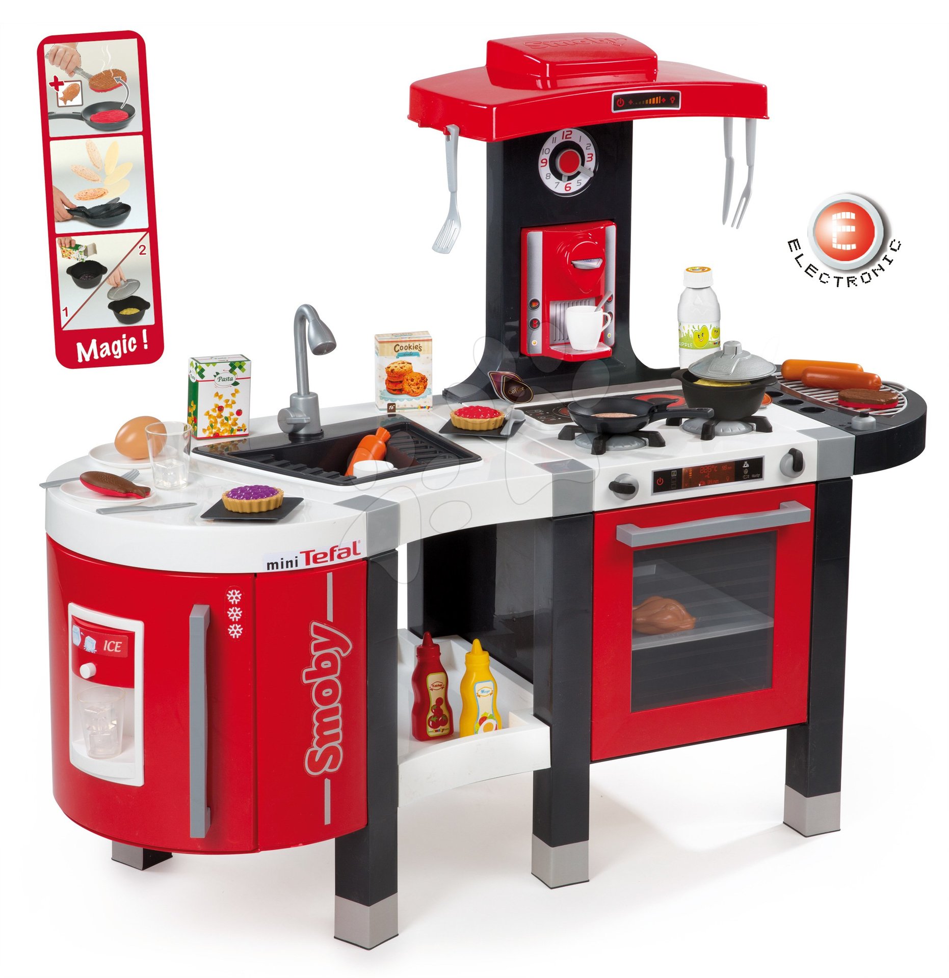 Ontslag lucht onthouden Tefal French Touch Electronic Smoby Mini Kitchen with grill,