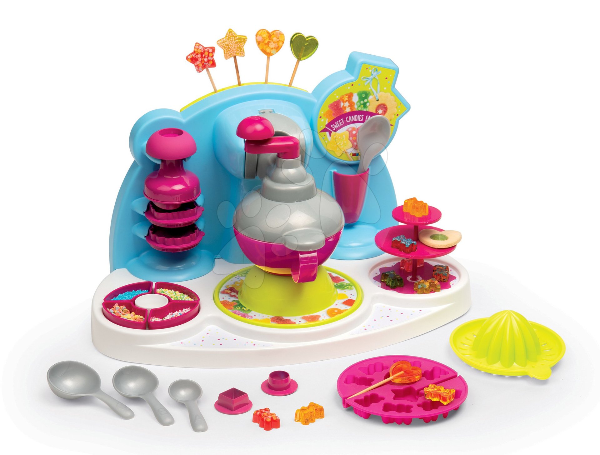 Cofetărie pentru copii - Bucătarul jucăuș pentru copii Chef Smoby Dulciuri rețete și forme pentru realizarea acadelelor și bomboanelor de la 5 ani