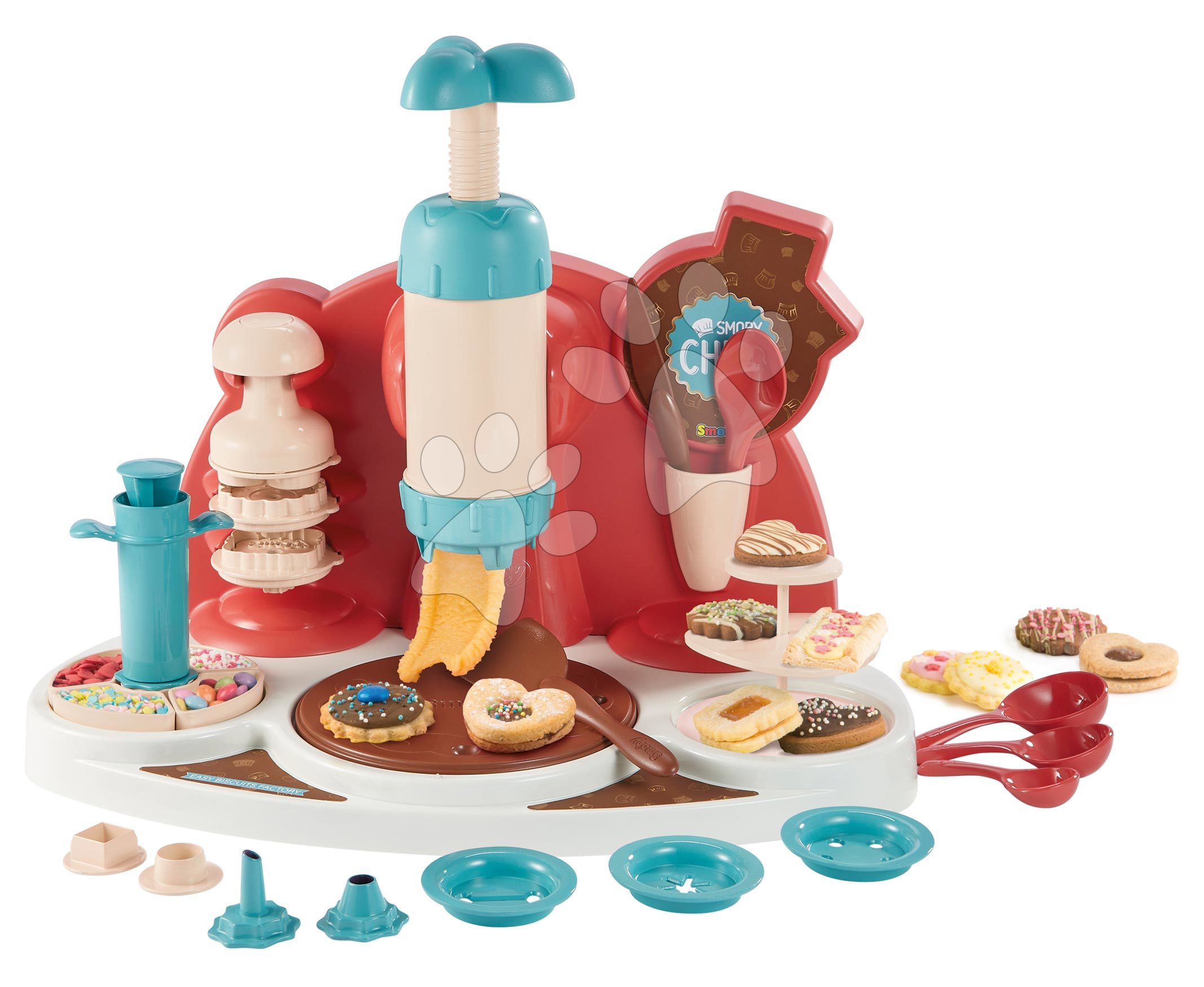 Játékos szakács receptekkel gyerekeknek Chef Easy Biscuits Factory Smoby díszítéssel ellátott kis sütik készítéséhez 5 évtől