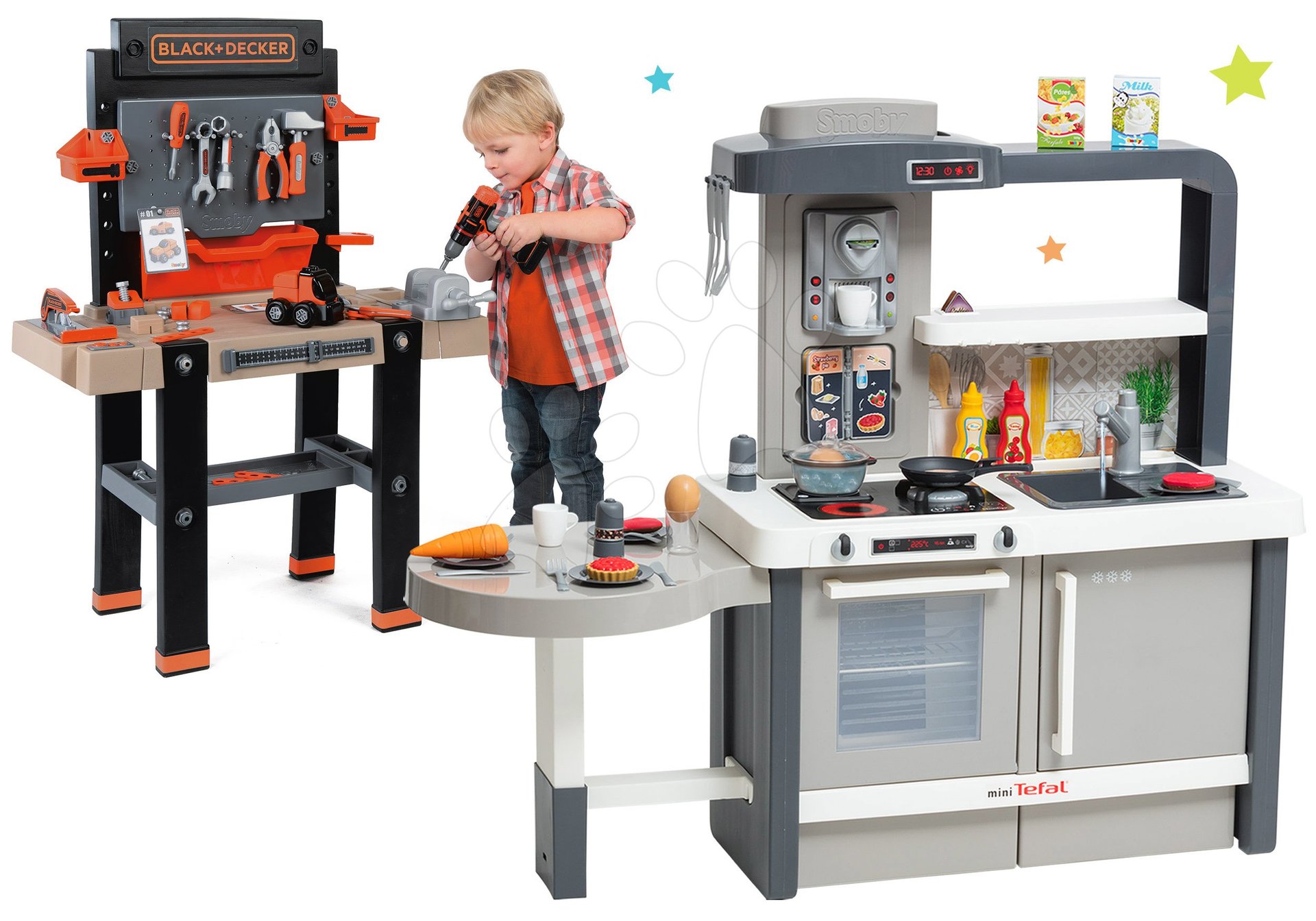 BLACK + DECKER evo Smoby toy tool set