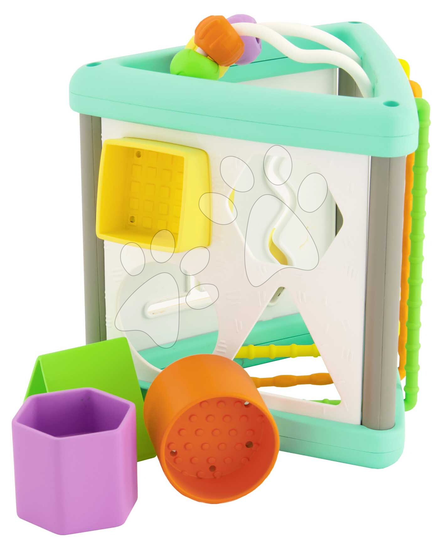 Didaktický trojhran s aktivitami Activity Triangle & Shape Sorter Infantino s vkladacími tvarmi od 3 mes