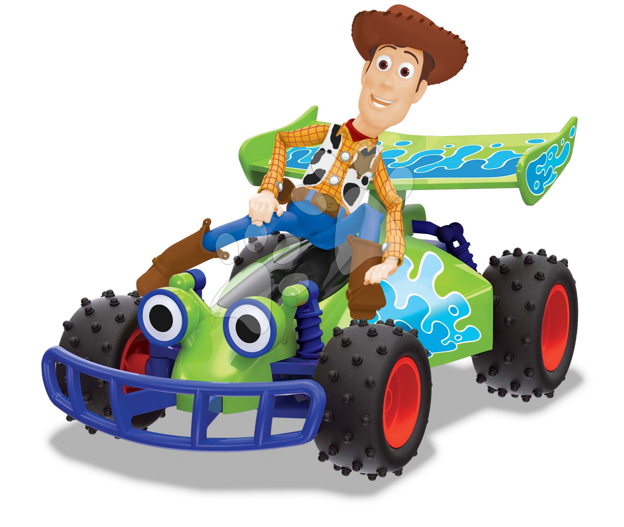 Távirányítós kisautó RC Toy Story Buggy Jada Woody figurával hossza 20 cm 4 évtől