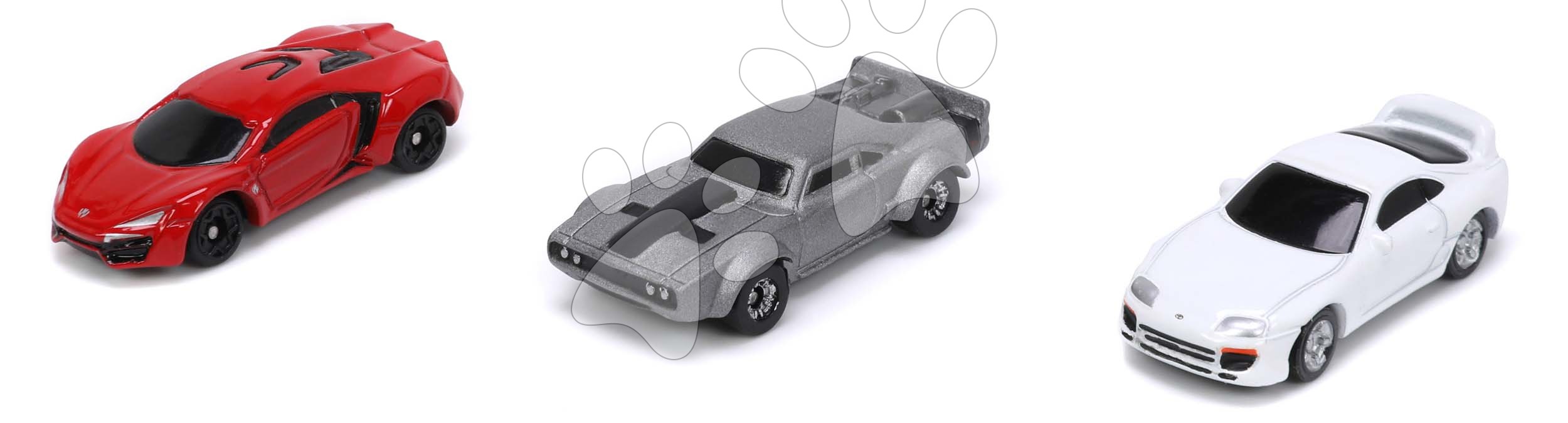 Autíčka Fast & Furious Nano Cars Wave 4 Jada kovové dĺžka 4 cm sada 3 druhov