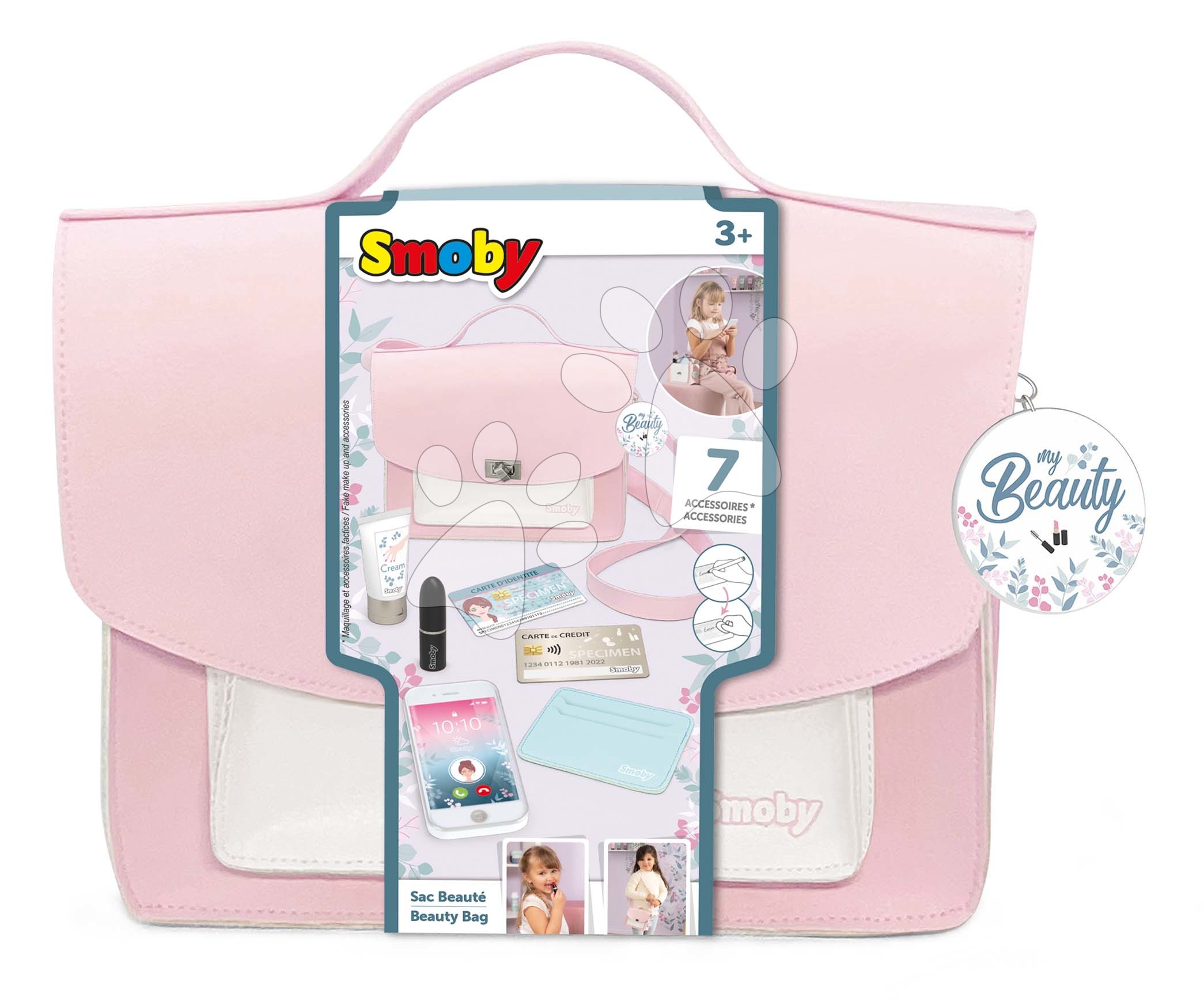 E-shop Kabelka s kozmetikou My Beauty Bag Smoby s ramienkom cez plece a 6 doplnkov