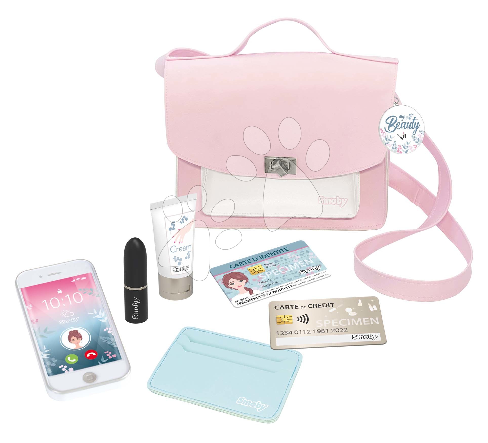 Pipere táska My Beauty Bag Smoby vállpánttal és 6 kiegészítővel