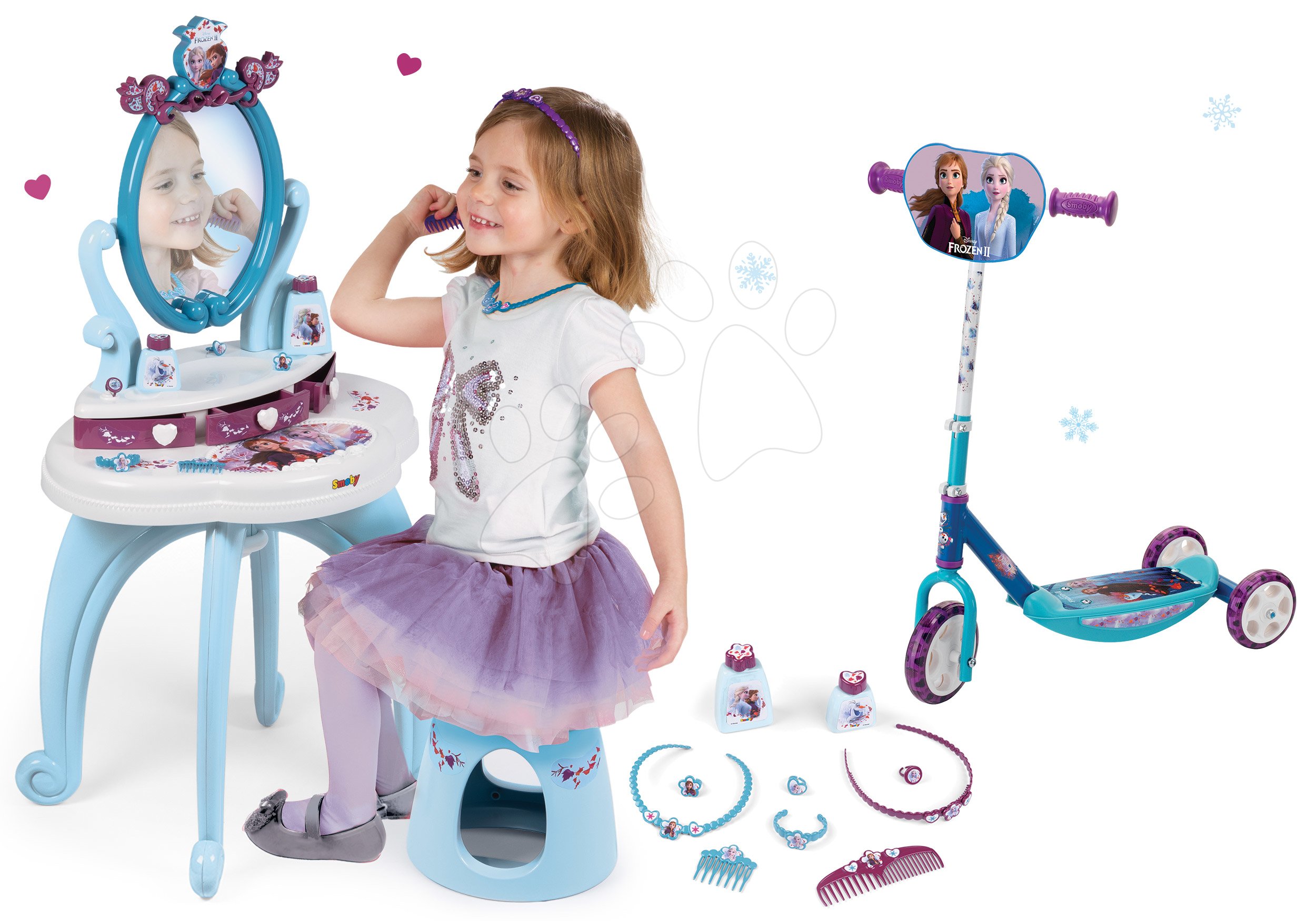 mit Frozen Kosmetiktisch Kinderroller