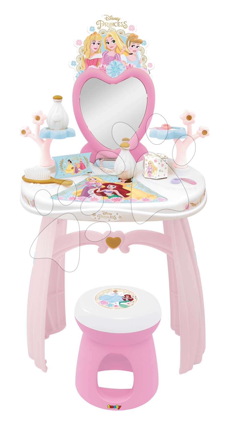 Kosmetický stolek pro děti - Kosmetický stolek Disney Princess Dressing Table Smoby s 10 doplňky