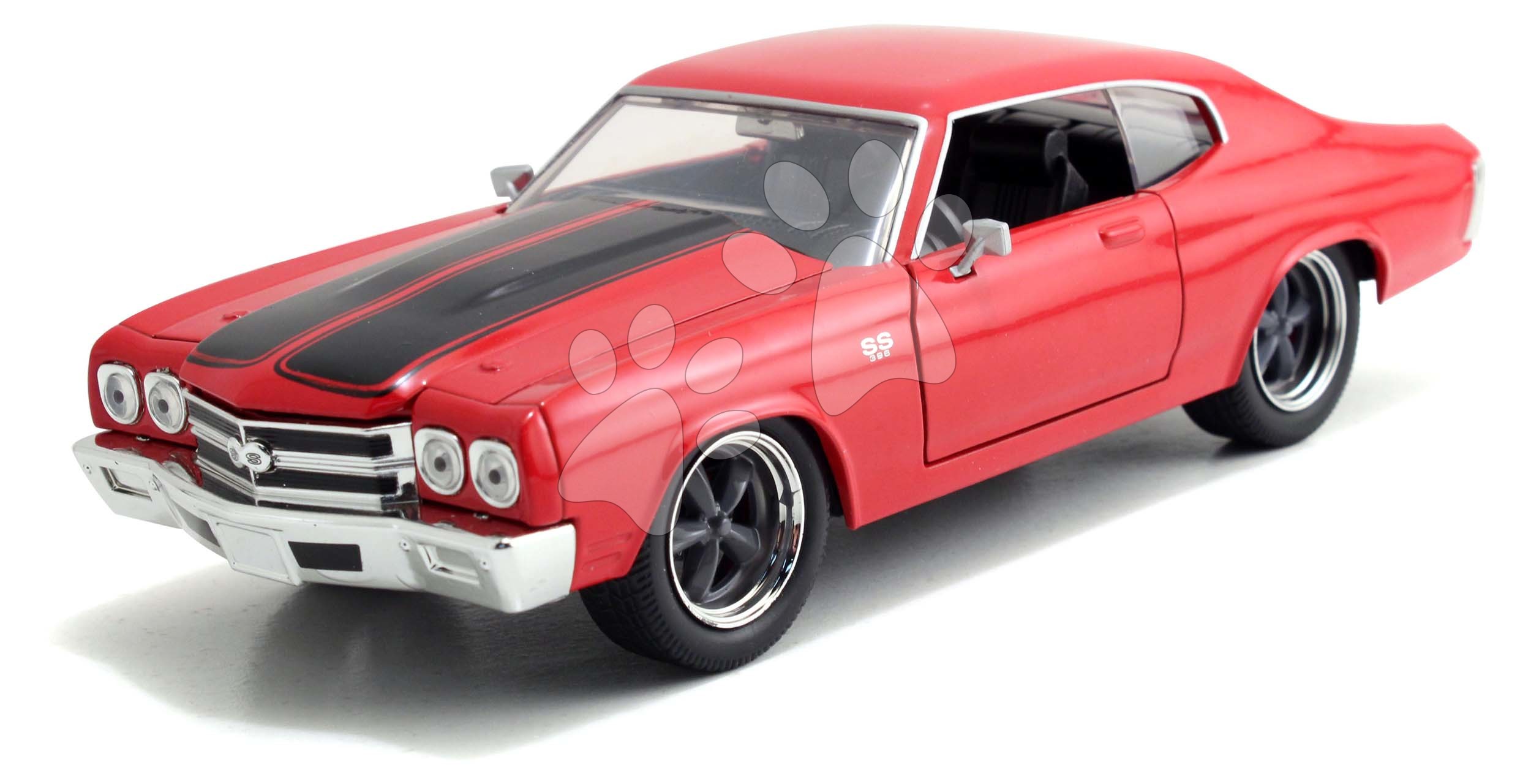 Autíčko Chevy Chevelle 1970 Fast & Furious Jada kovové s otvárateľnými časťami dĺžka 20 cm 1:24