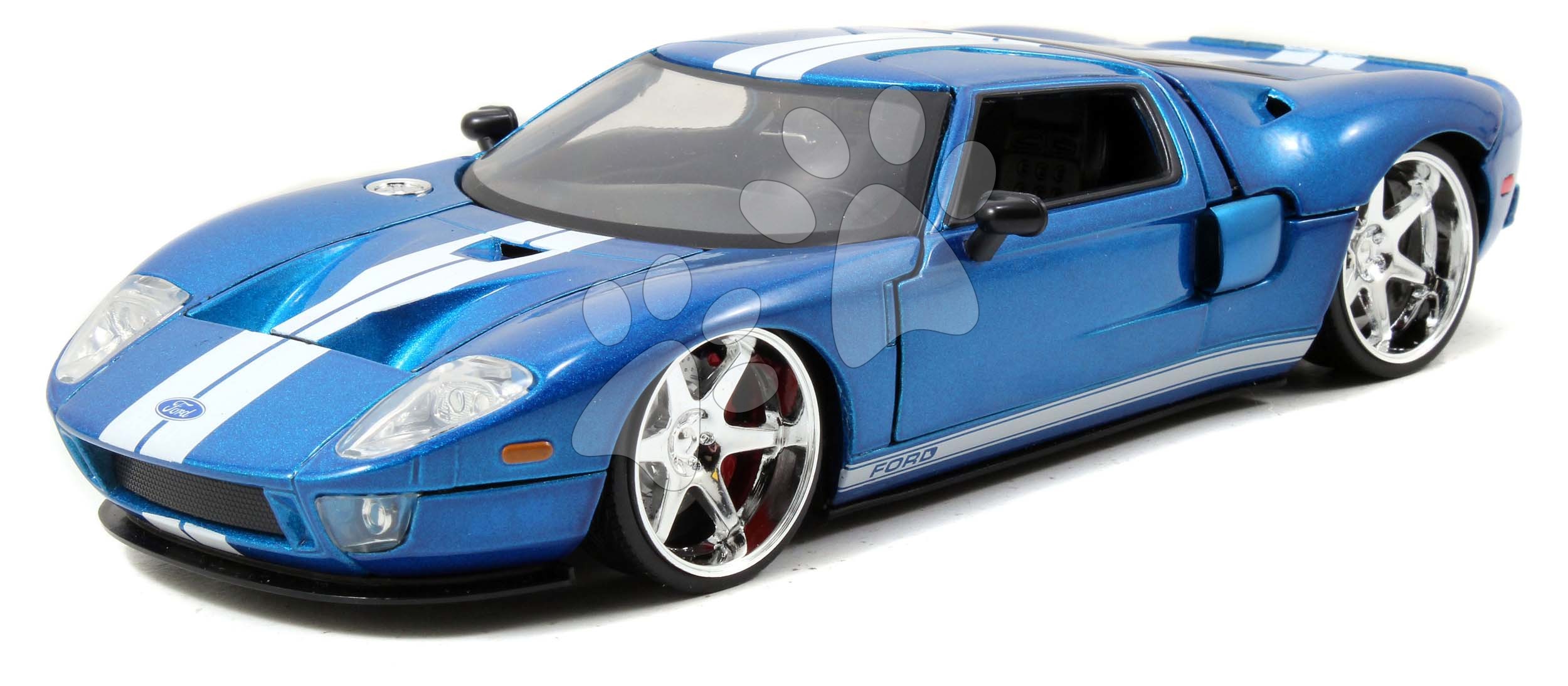 Kisautó Ford GT 2005 Fast & Furious Jada fém nyitható részekkel 20 cm 1:24