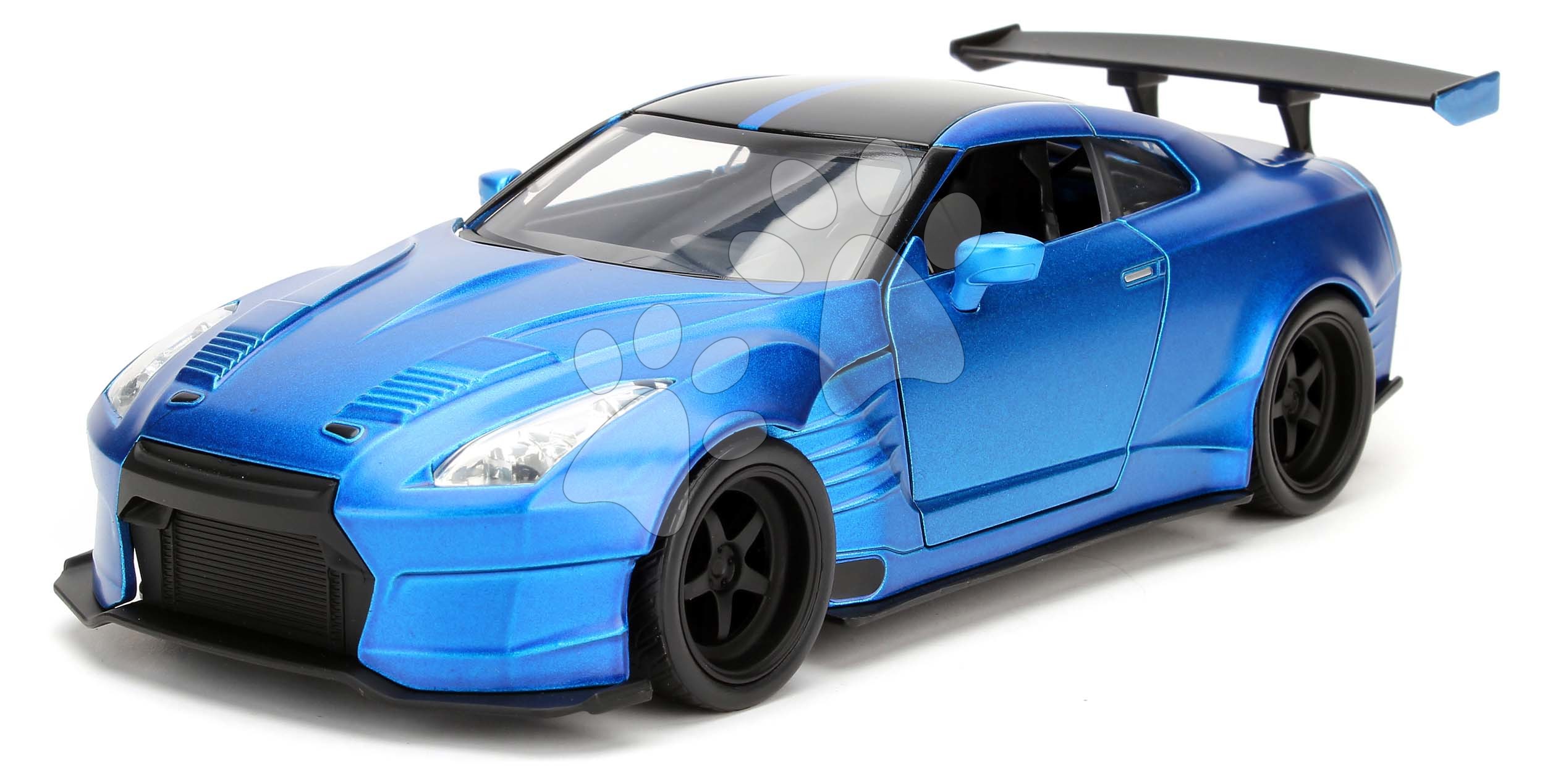 Autíčko Nissan Ben Sopra GT-R Fast & Furious Jada kovové s otvárateľnými časťami dĺžka 22 cm 1:24