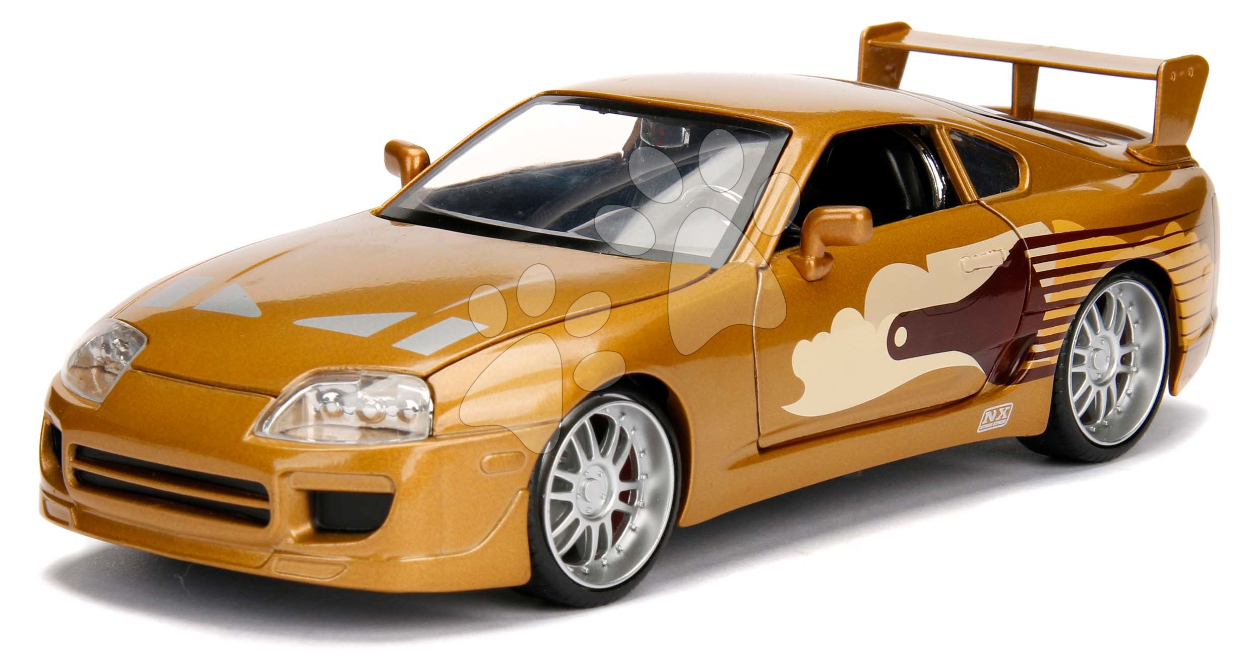 Kisautó Toyota Supra 1995 Fast & Furious Jada fém nyitható részekkel 18 cm 1:24