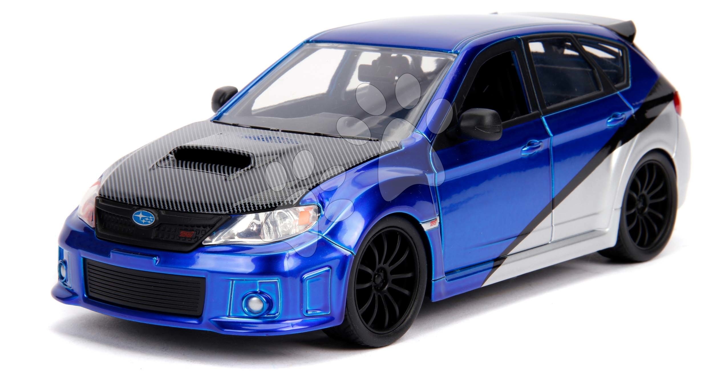 Kisautó Subaru Impreza 2012 Fast & Furious Jada fém nyitható részekkel 18 cm 1:24