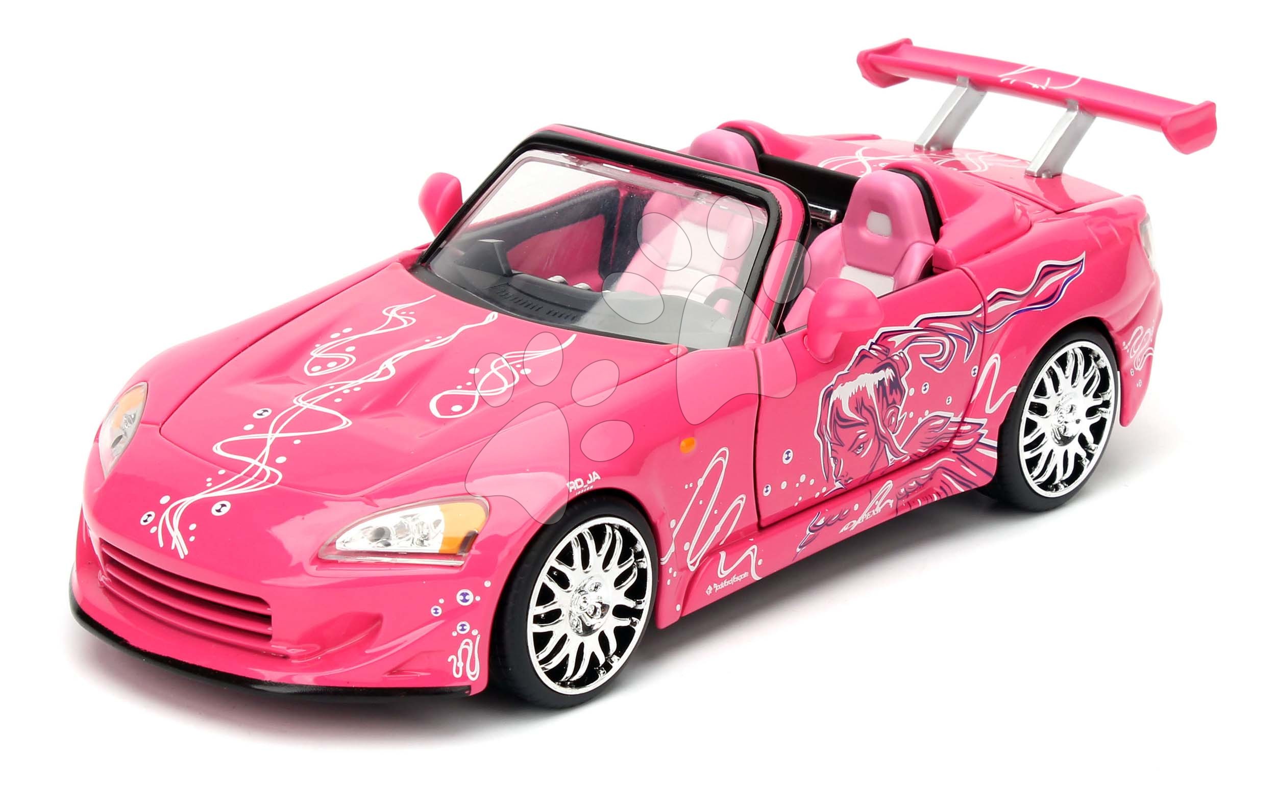 Kisautó Honda S2000 Convert Fast & Furious Jada fém nyitható részekkel hossza 22 cm 1:24 JA3203028