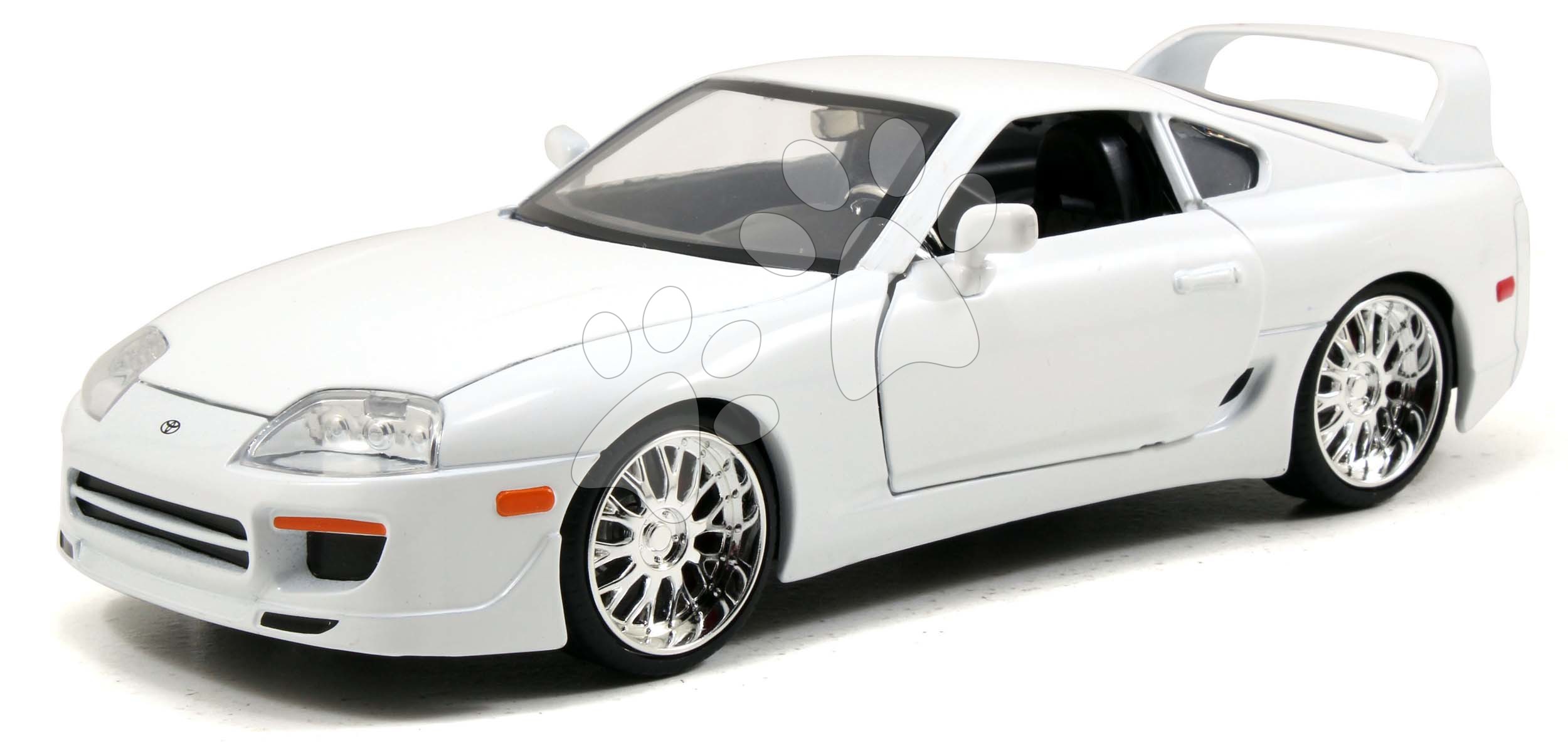 Kisautó Toyota Supra Fast & Furious Jada fém nyitható részekkel hossza 21 cm 1:24