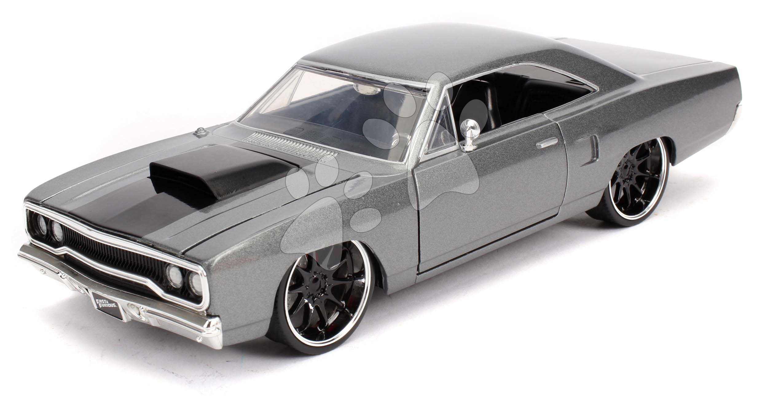 Autíčko Plymouth 1970 Road Runner Fast & Furious Jada kovové s otvárateľnými časťami dĺžka 22 cm 1:24