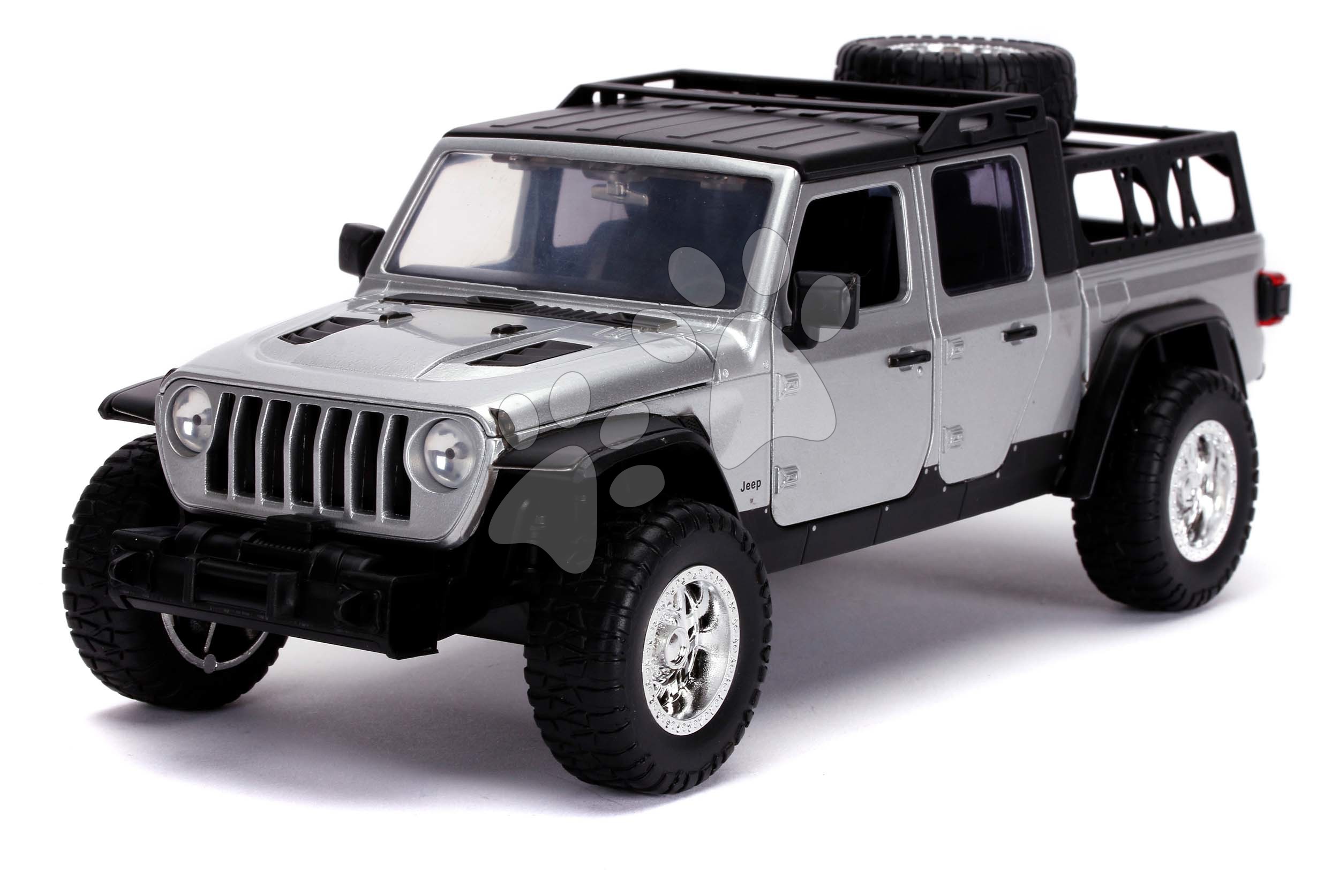 Kisautó Jeep Gladiator Fast & Furious Jada fém nyitható részekkel hossza 23,5 cm 1:24