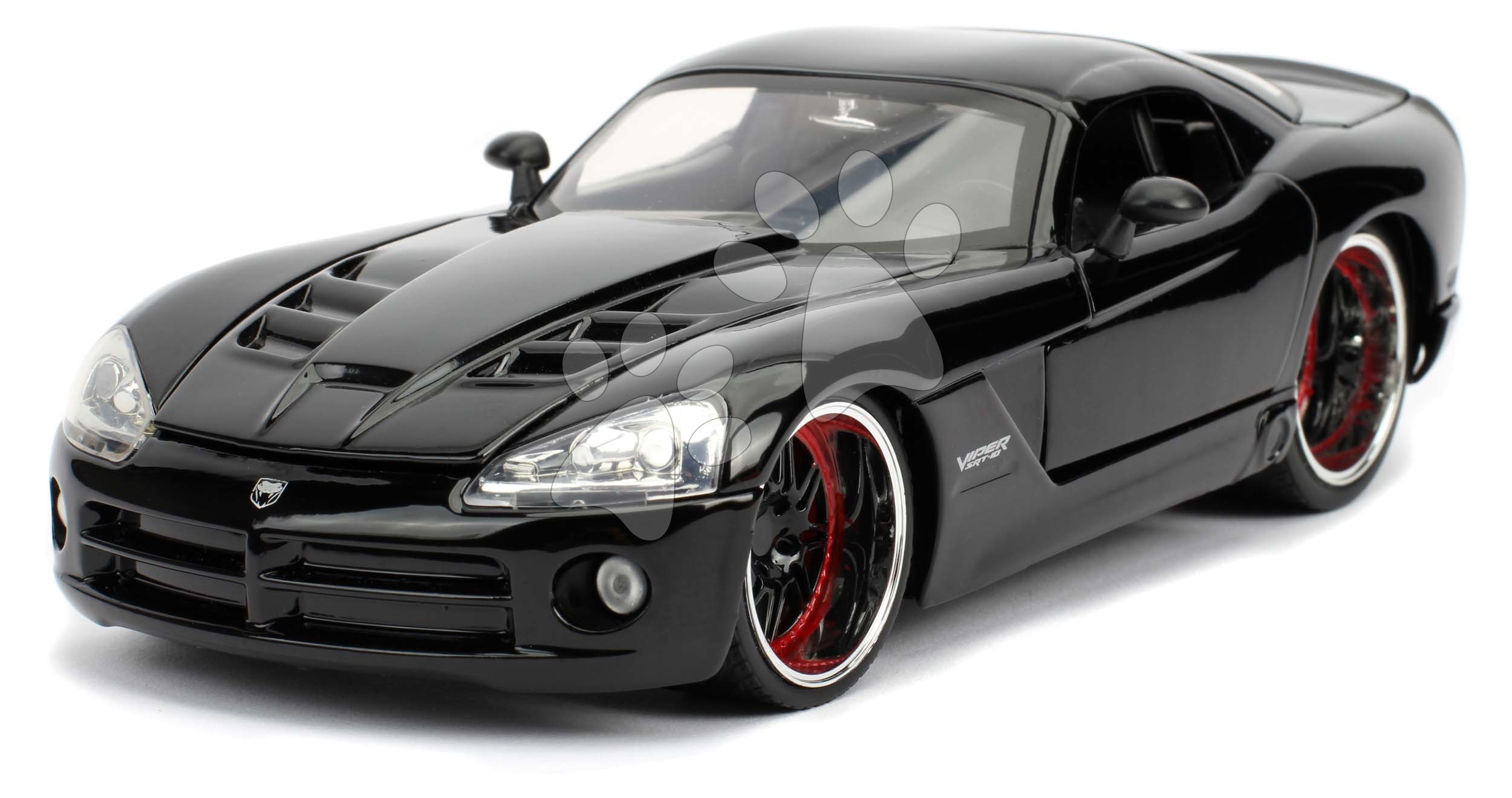 Autíčko Dodge Viper SRT-10 Fast & Furious Jada kovové s otvárateľnými časťami dĺžka 18 cm 1:24