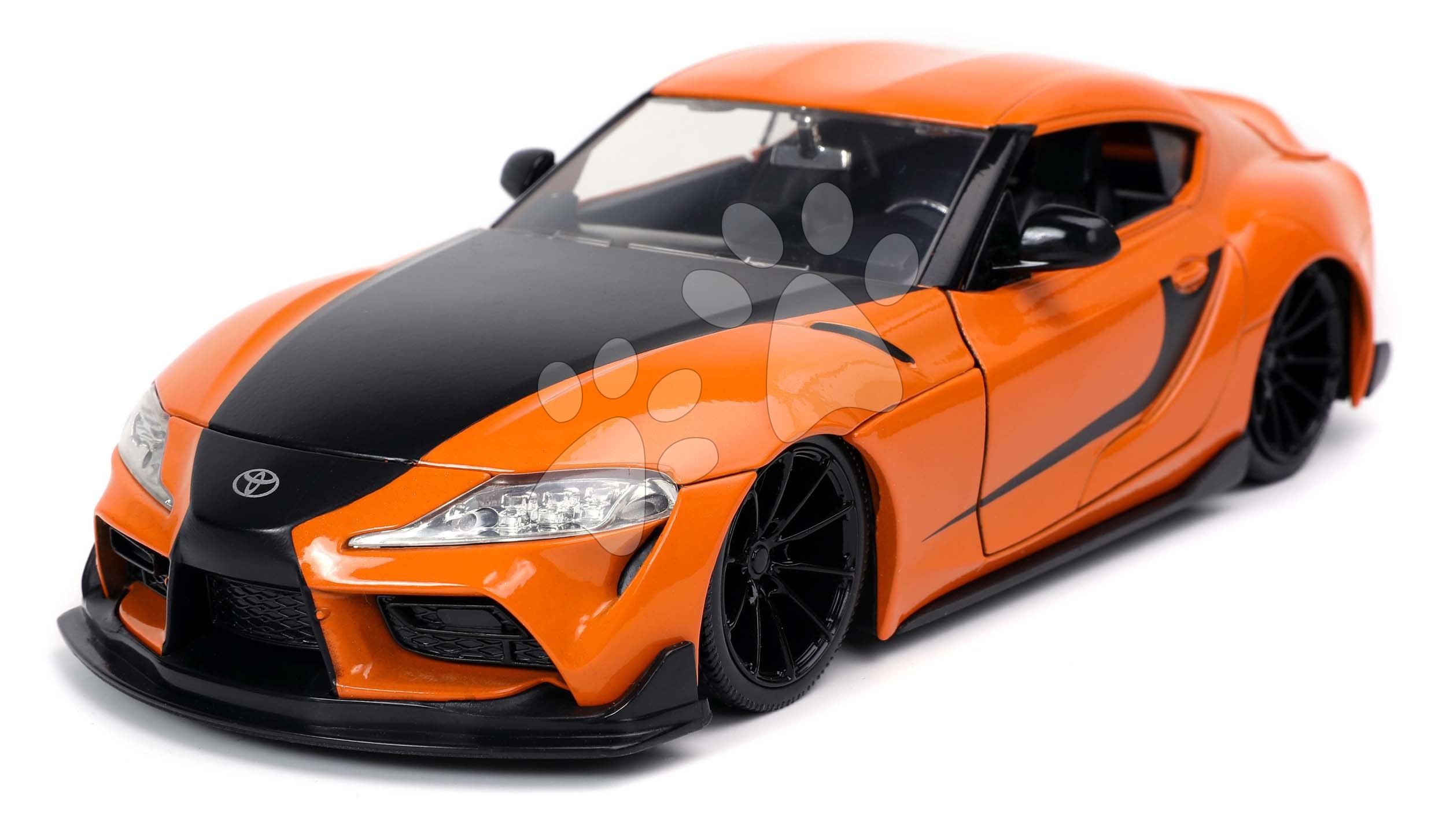 Kisautó Toyota Supra Fast & Furious Jada fém nyitható részekkel hossza 21 cm 1:24