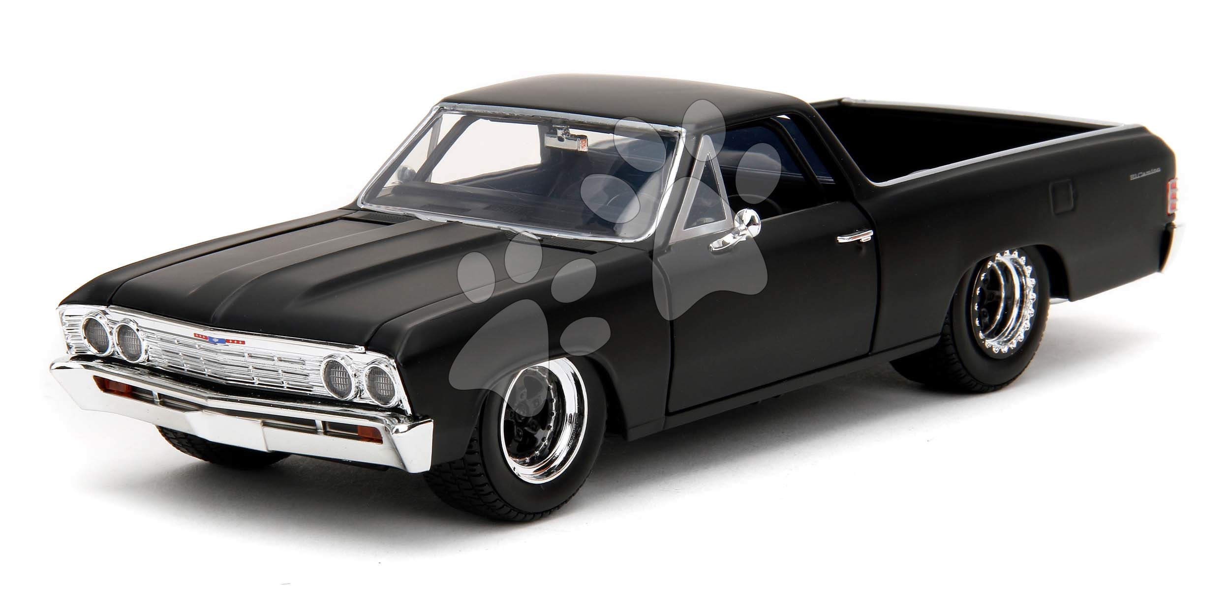 Autíčko Chevrolet El Camino 1967 Fast & Furious Jada kovové s otevíratelnými částmi délka 19 cm 1:24