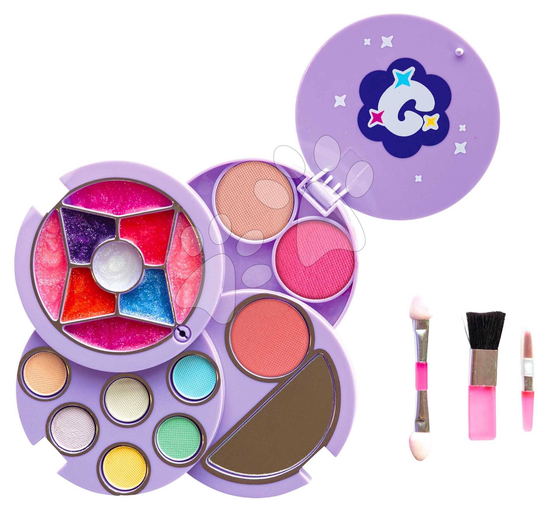 Sminkpaletta valódi szemhéjpúderekkel tokban Glam Compact Makeup Palette Smoby tükörrel 6 évtől Sminkpaletta valódi szemhéjpúderekkel tokban Glam Compact Makeup Palette Smoby tükörrel 6 évtől