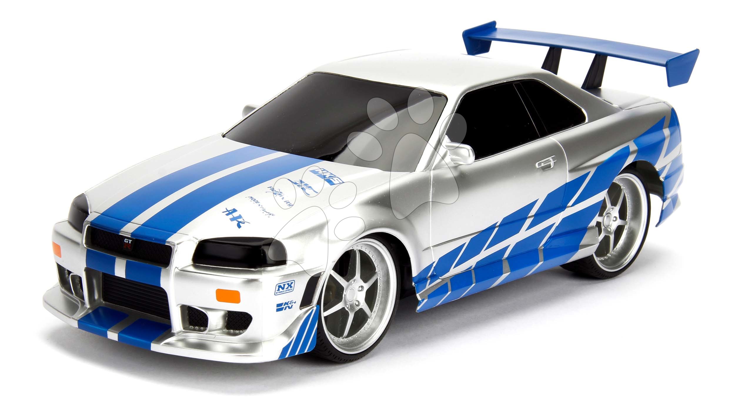 Autíčko na dálkové ovládání RC Nissan Skyline GTR Fast & Furious Jada délka 29 cm 1:16 od 6 let