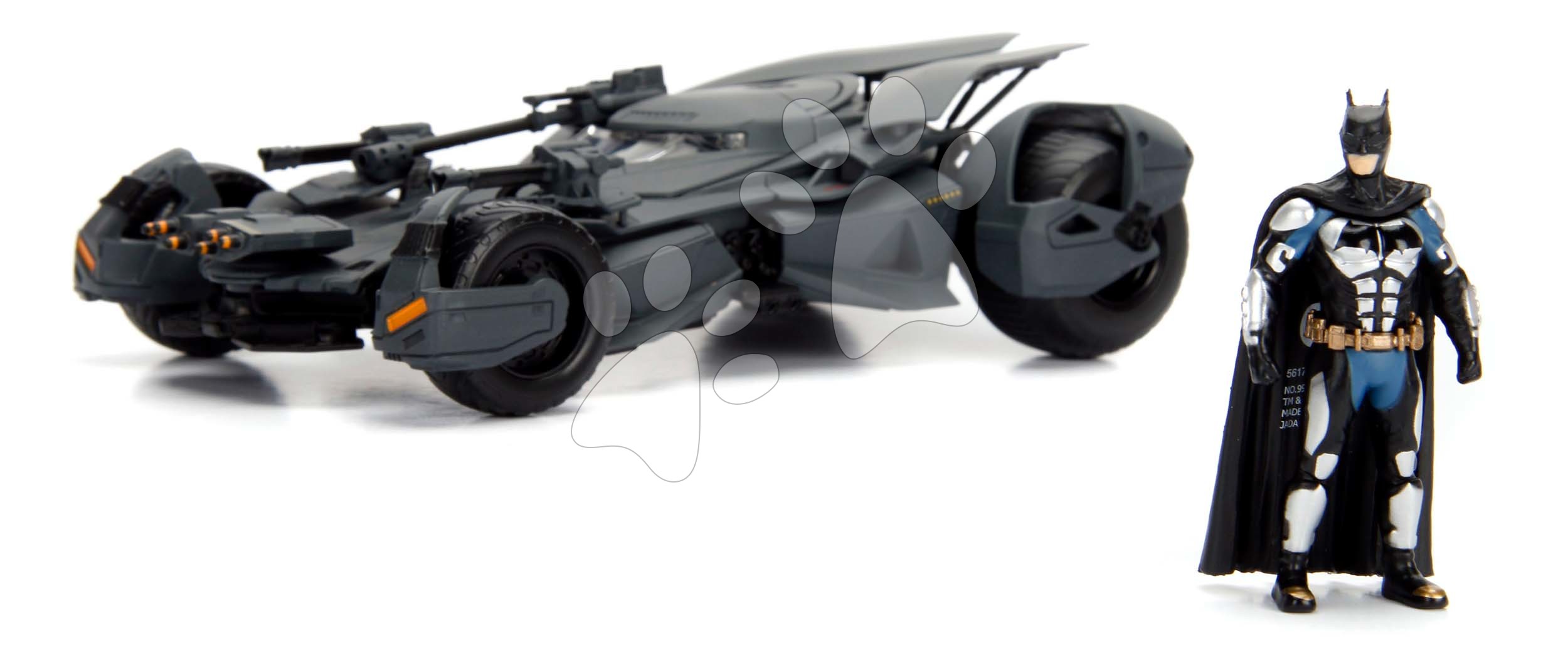 Batmobil-Auto der Justice League mit Batman-Jada-Figur