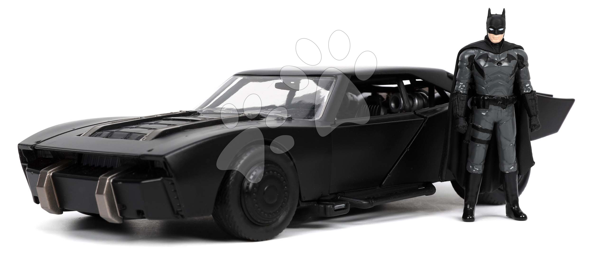 Autíčko Batman Batmobile Jada kovové s otevíratelnými dveřmi a figurkou Batmana délka 19 cm 1:24