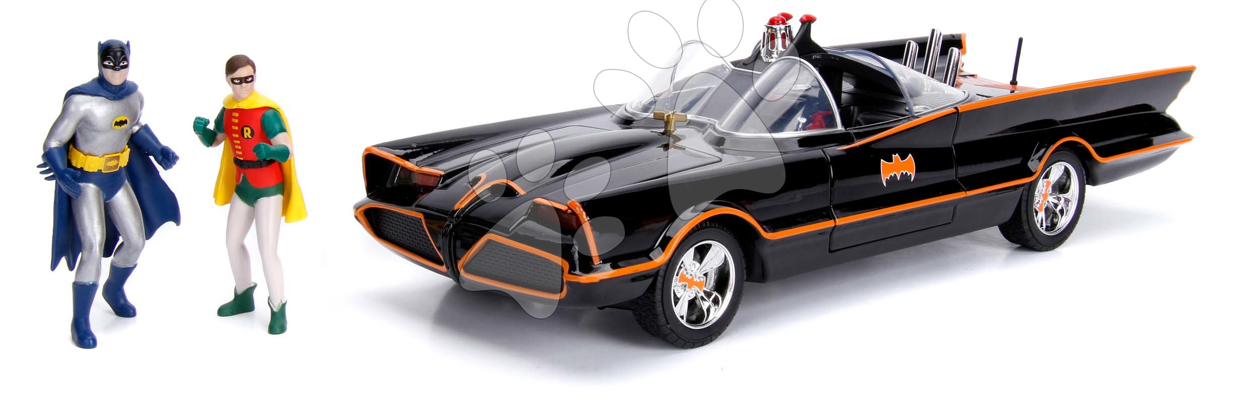 JADA Batman Batmobile Serie TV 1966 1/32 Modellino Auto Pressofuso Blu 36097