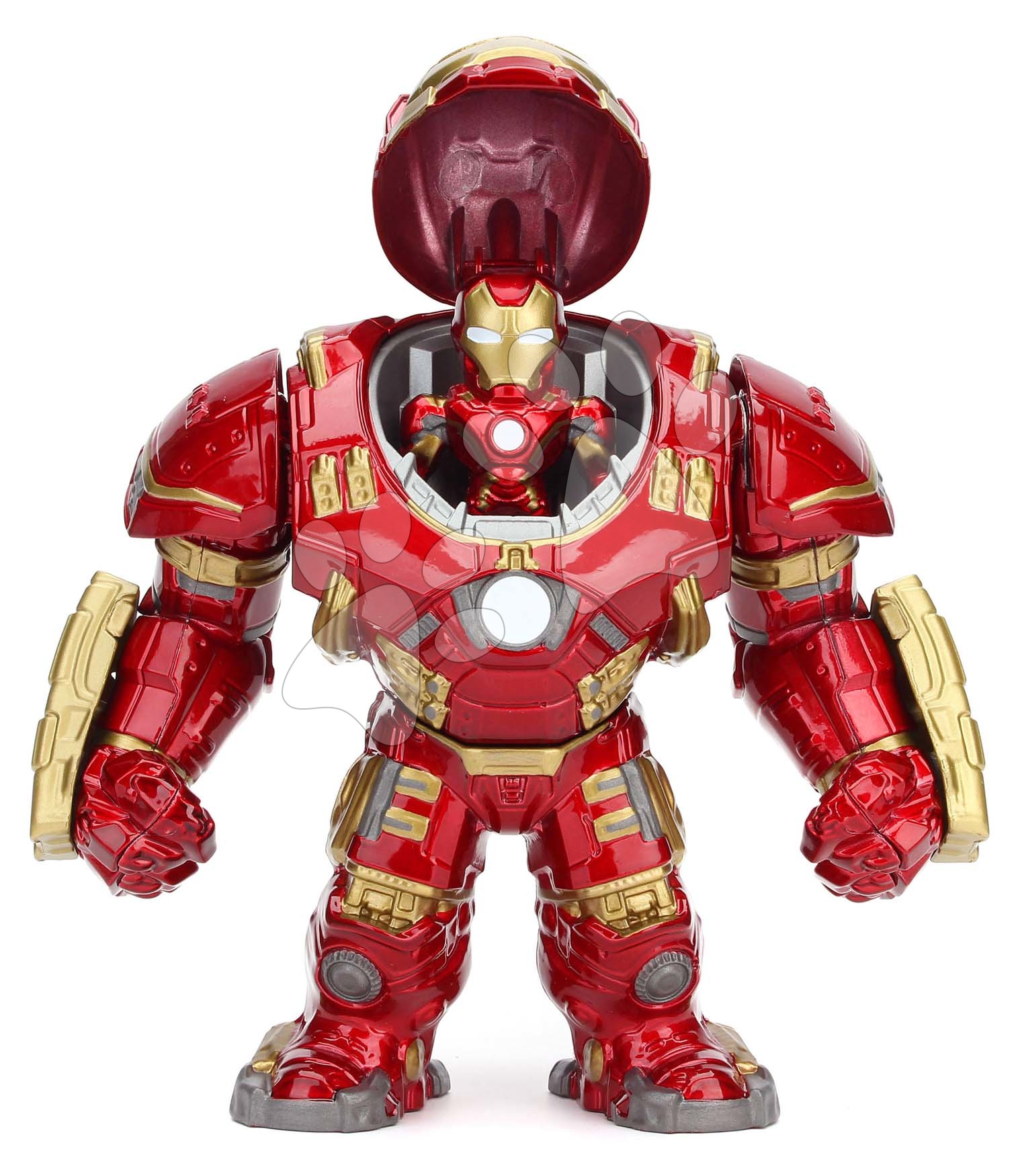 Figurák gyűjtői darab Marvel Hulkbuster és Iron Man Jada fém felnyitható sisakkal magassága 16,5 cm és 6 cm