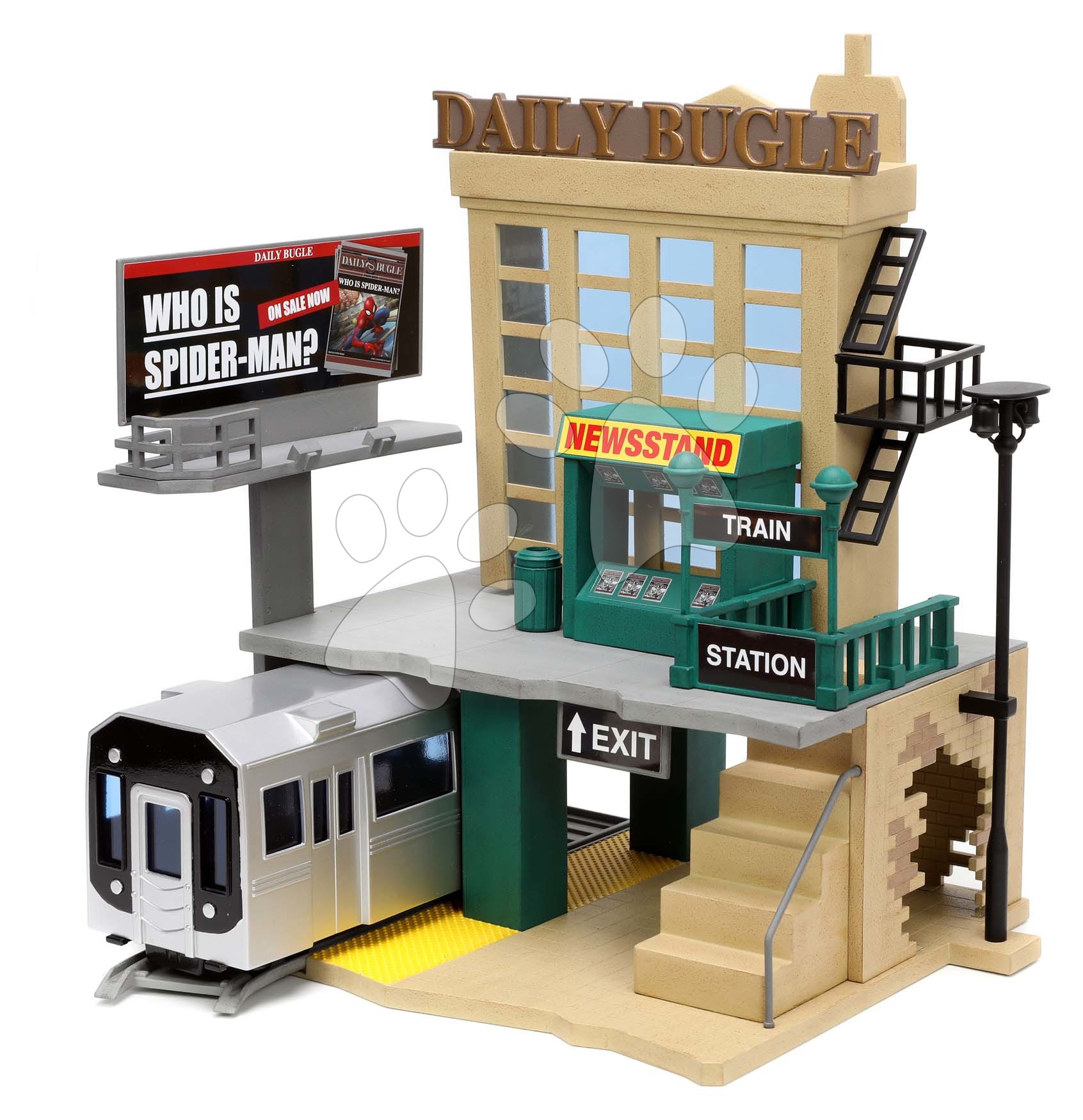thumbnail image 2 of Nano Scene Jada Marvel Spider-Man Daily Bugle W/Die-Cast Collectible... 2 of 12