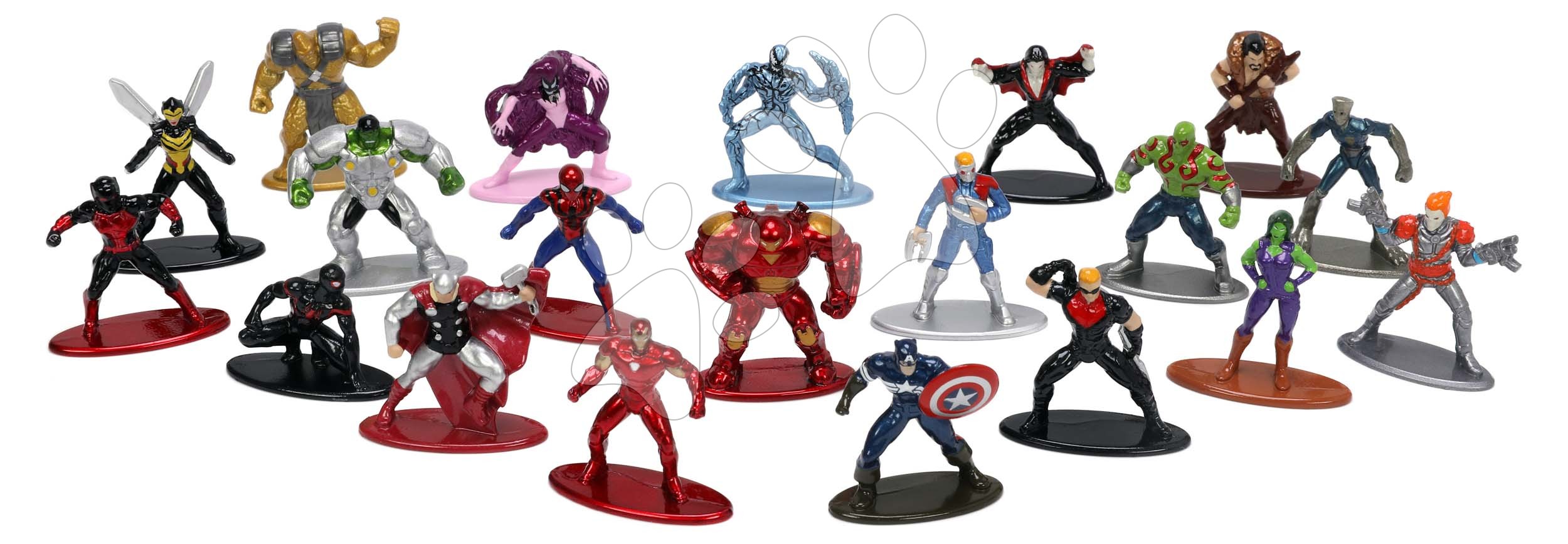 Figurák gyűjtői darabok Marvel Nano Multi Pack Wave 6 Jada fém szett 20 fajta magasságuk 4 cm