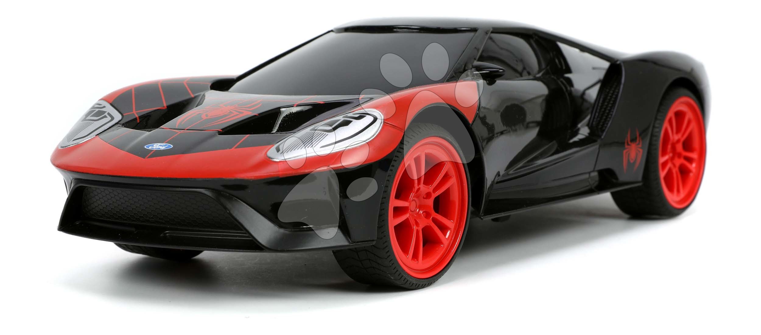 Autíčko na diaľkové ovládanie RC Marvel Miles Morales 2017 Ford GT Jada dĺžka 28 cm 1:16 od 6 rokov