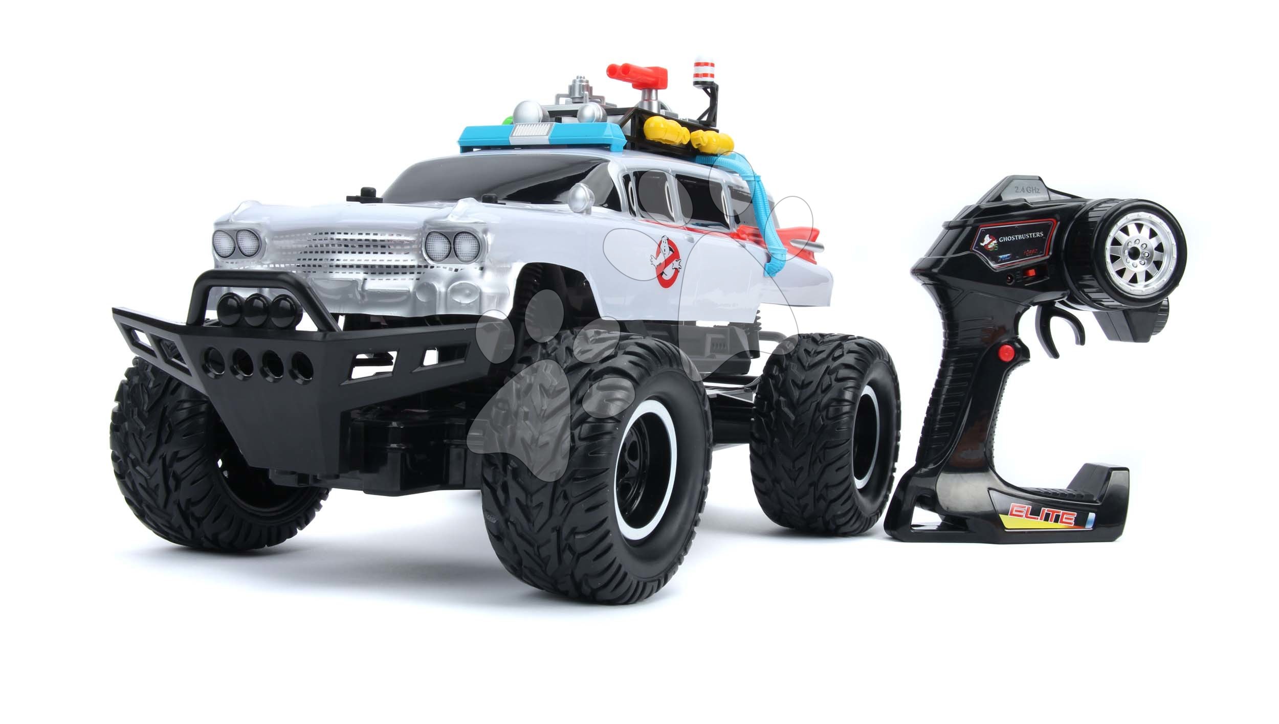 Autíčko na diaľkové ovládanie RC Offroad Ghostbusters Jada terénne s pohonom 4 kolies dĺžka 45 cm 1:12 od 8 rokov