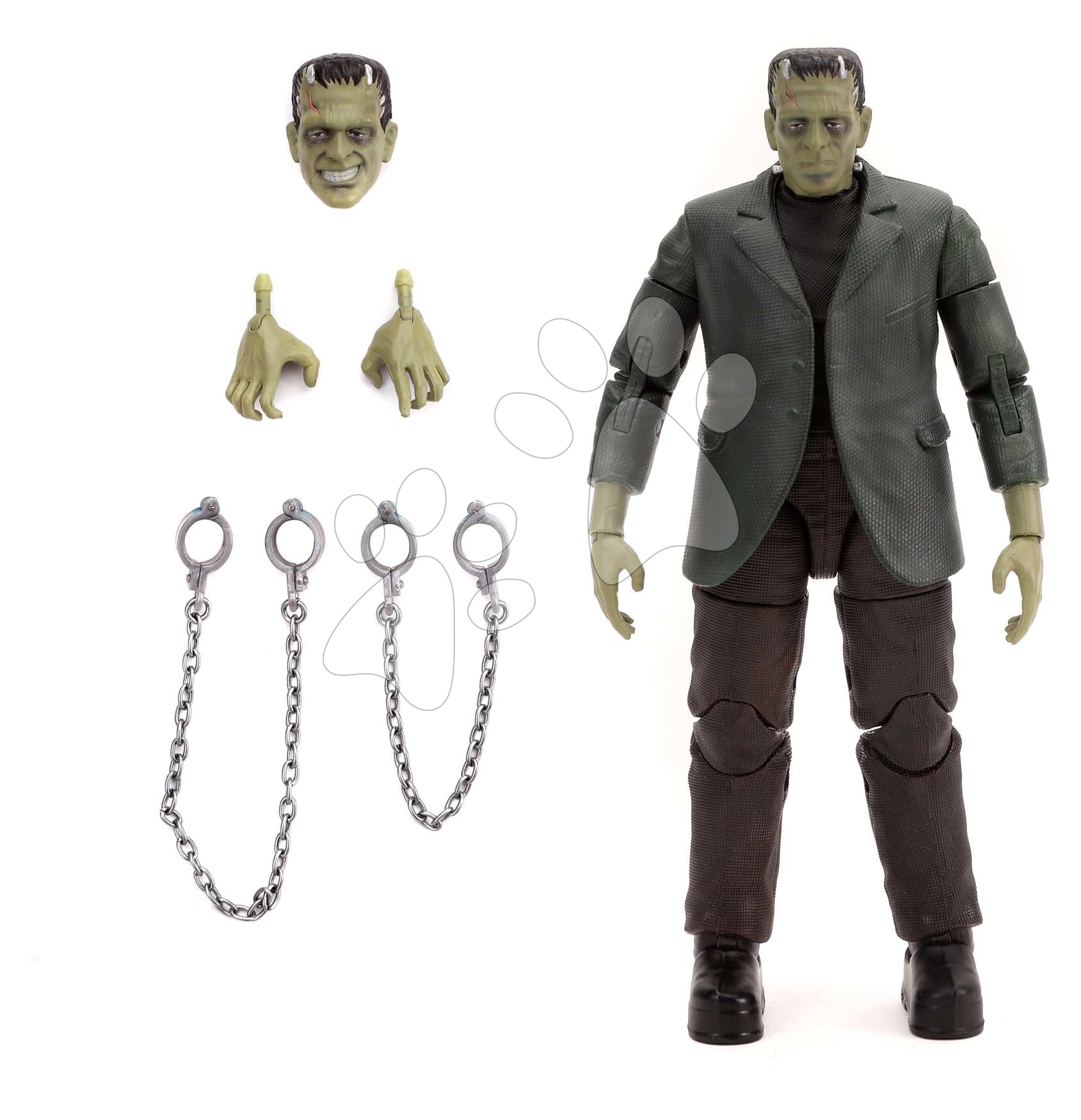 Figúrka Frankenstein Monsters Jada s pohyblivými časťami a doplnkami výška 15 cm