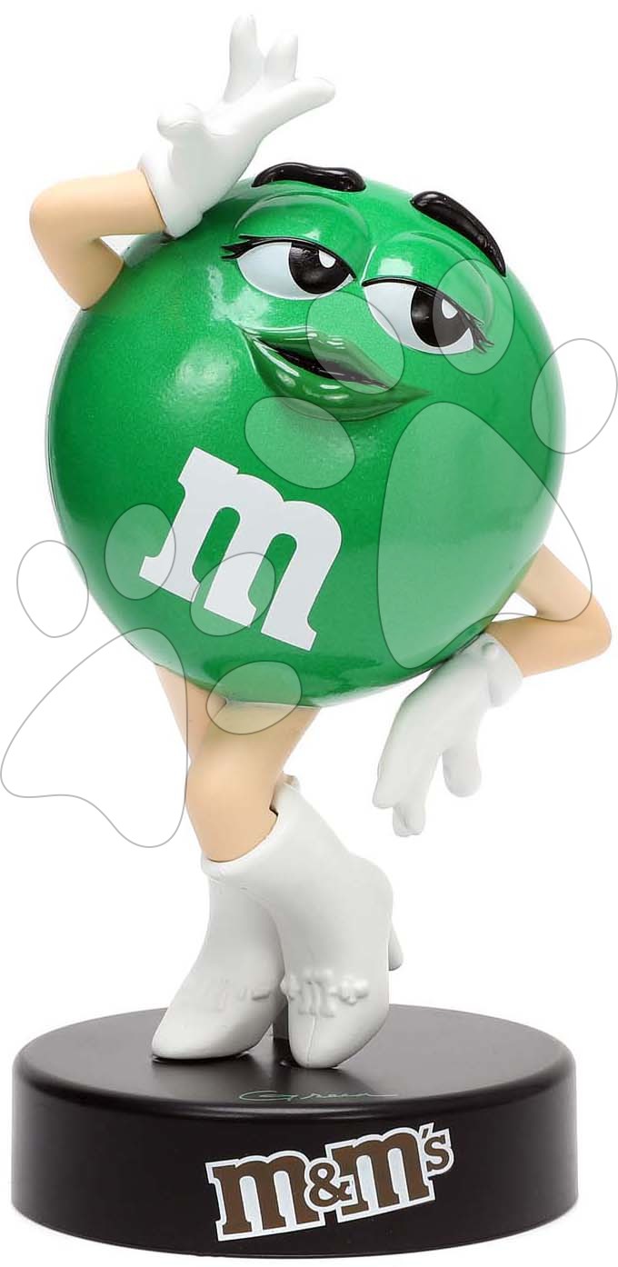 Figúrka zberateľská M&M Green Jada kovová výška 10 cm