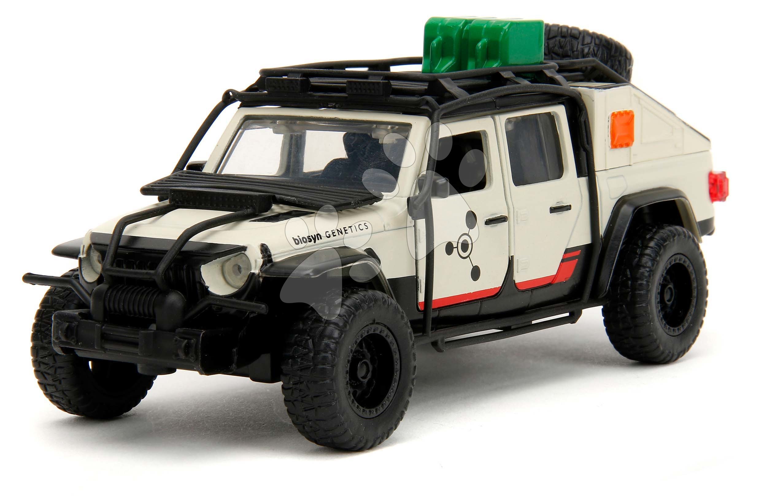 Autíčko Jeep Gladiator 2020 Jurrasic World Jada kovové s otevíracími dveřmi délka 11,5 cm 1:32