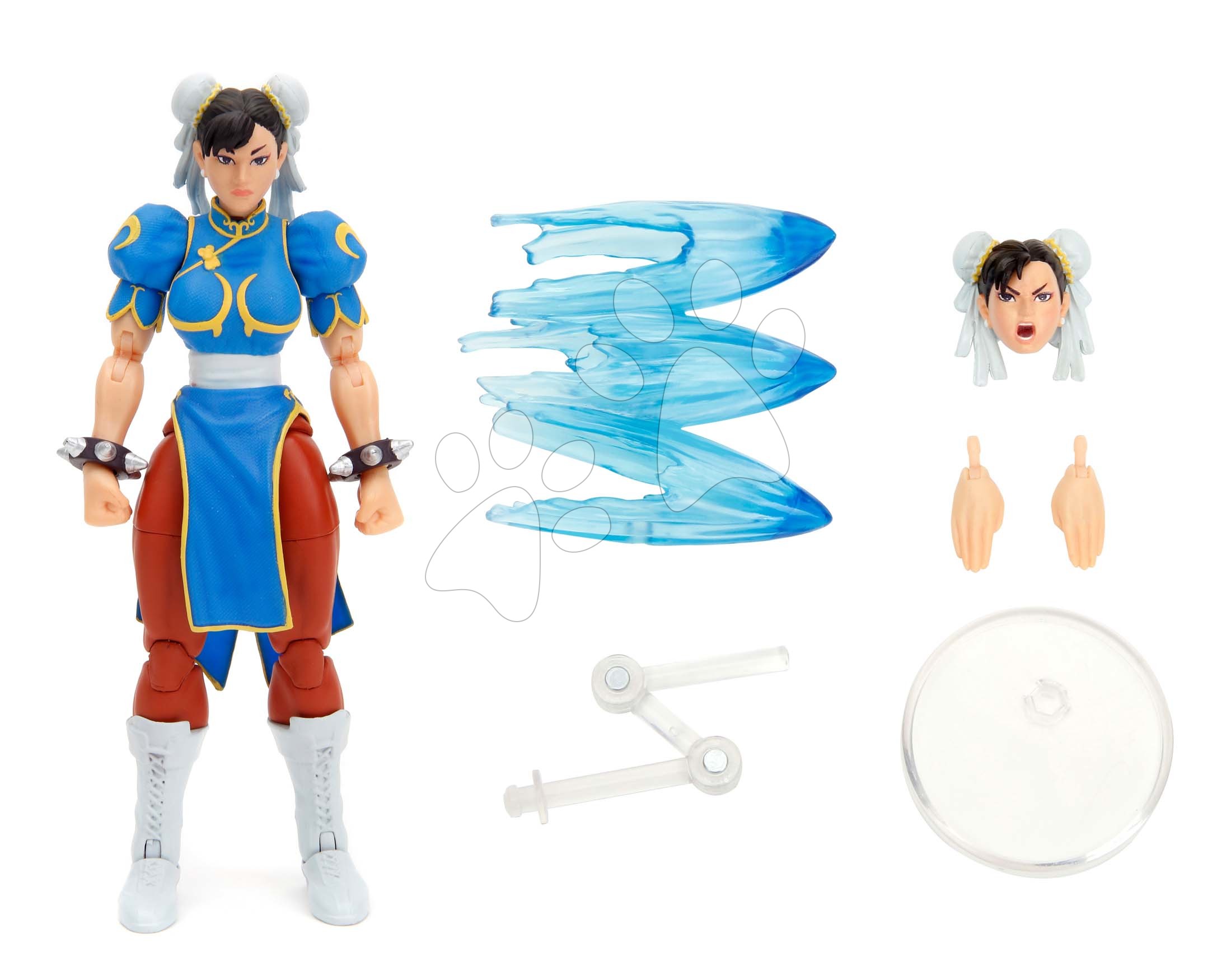 Figúrka Street Fighter II Chun-Li Jada s pohyblivými končatinami a doplnkami výška 15 cm od 8 rokov JA3252026