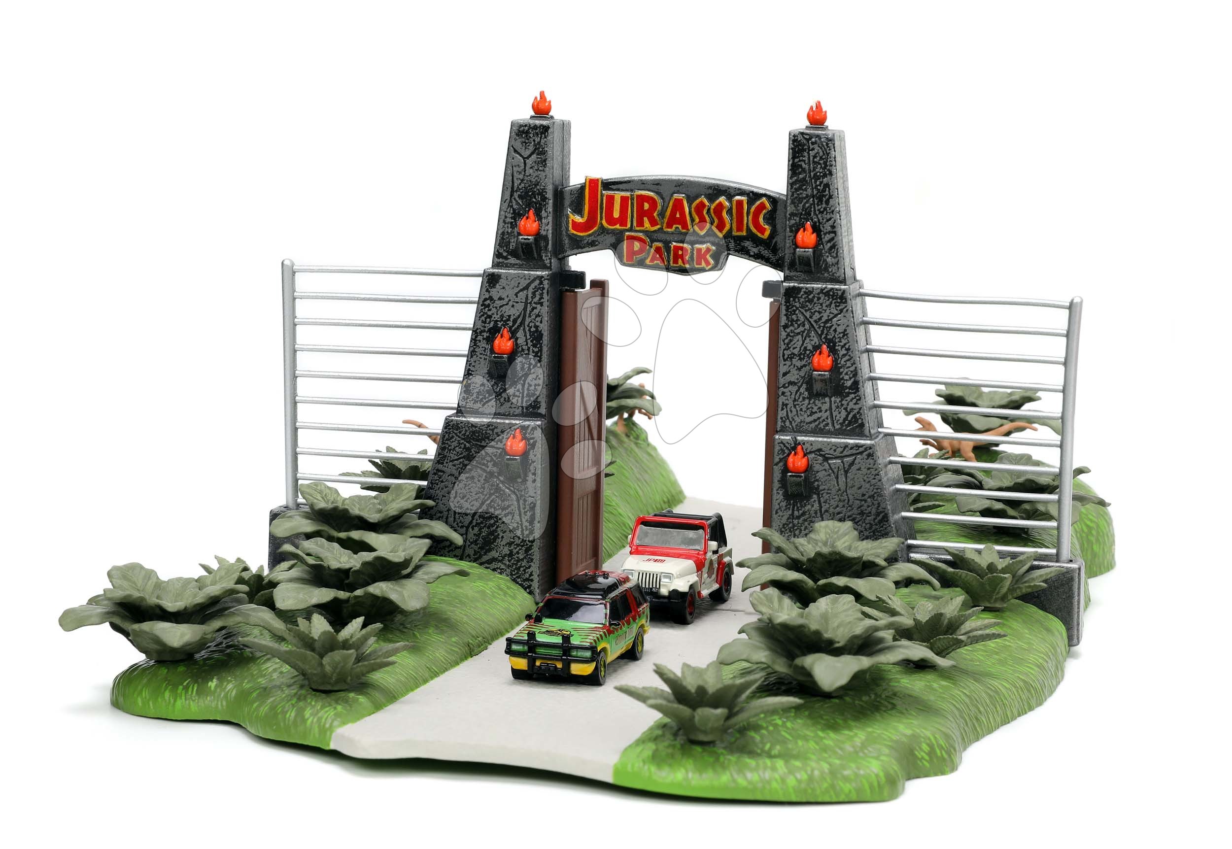 E-shop Stavebnica Jurský svet Jurassic World Nano Scene Jada s 2 kovovými autíčkami s dĺžkou 4 cm od 8 rokov