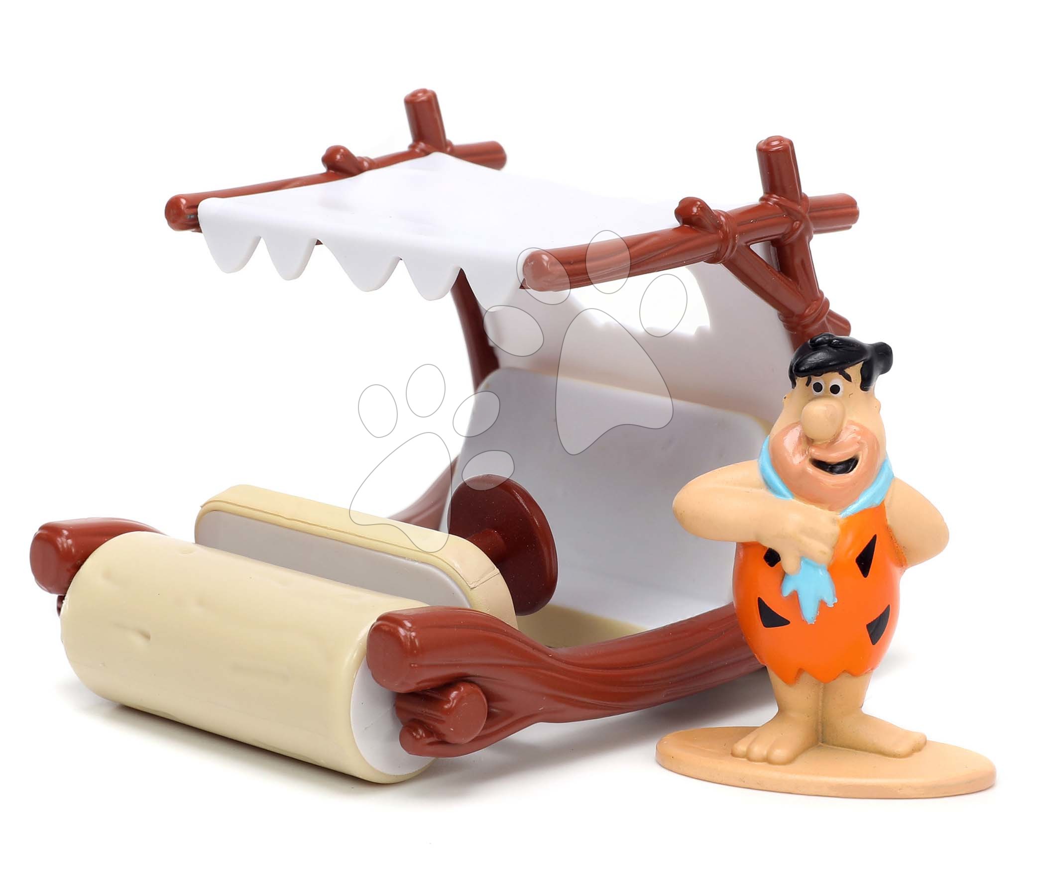 Autíčko Flintstoneovi The Flintstones Vehicle Jada kovové s figurkou Fred délka 12,3 cm 1:32