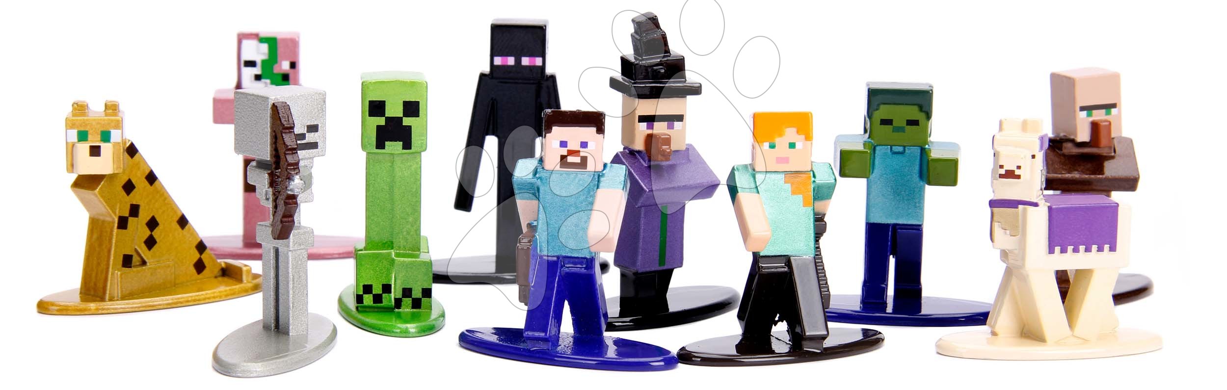 Figurka sběratelská Minecraft Nano Blind Pack Jada kovová 13 druhů výška 4 cm