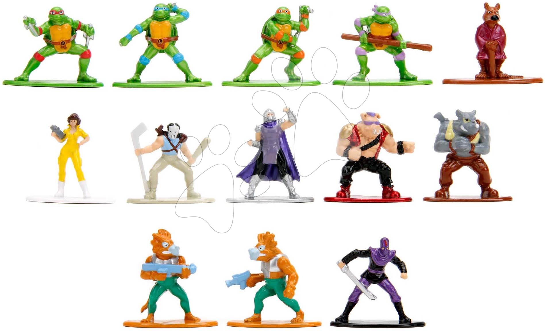 Figurka sběratelská Turtles Blind Pack Nanofigs Jada kovová výška 4 cm