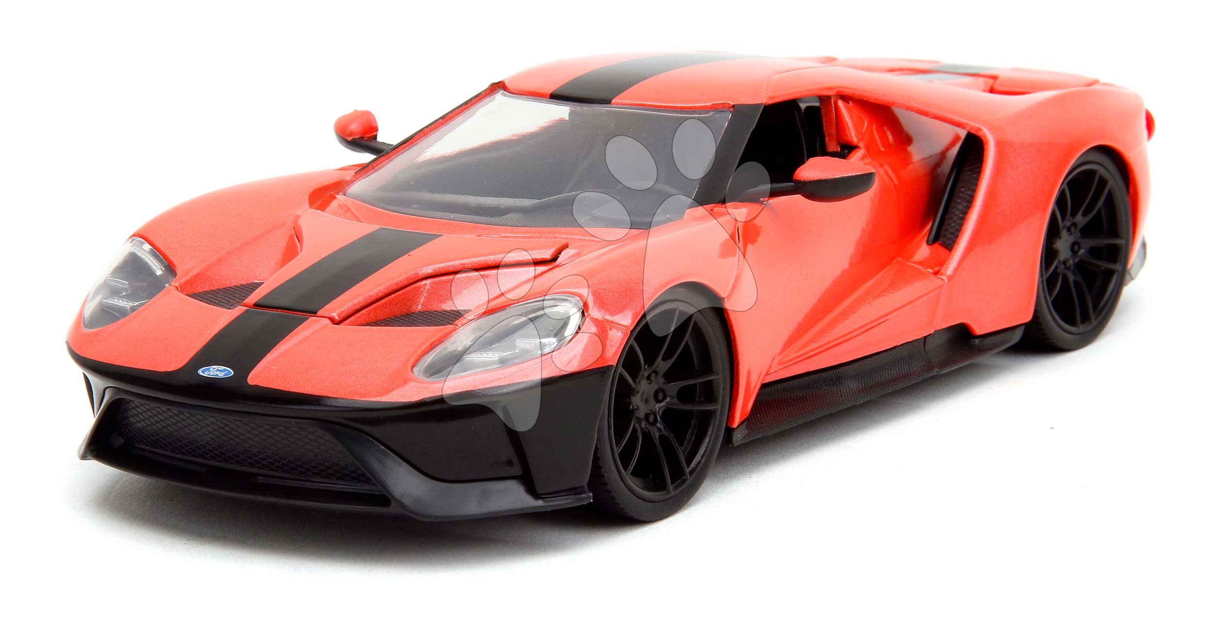 Autíčko Ford GT 2017 Pink Slips 2017 Jada kovové s otevíratelnými částmi délka 19 cm 1:24