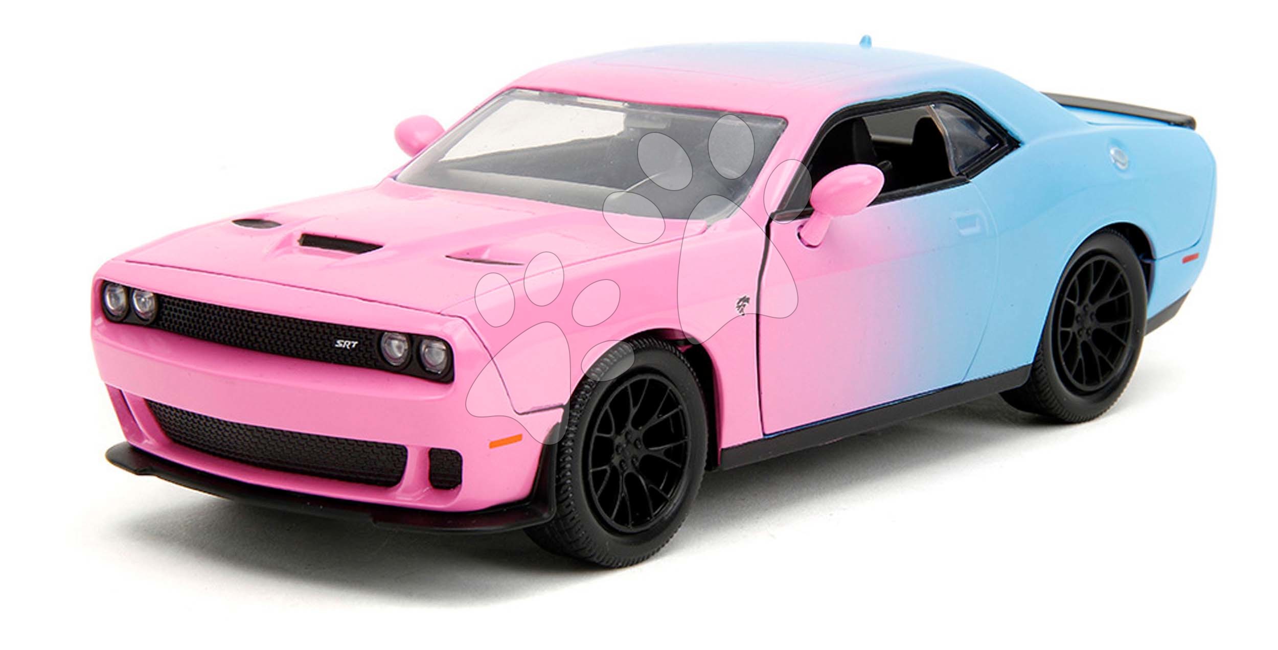 Autíčko Dodge Challenger 2015 Pink Slips Jada kovové s otevíratelnými částmi délka 20 cm 1:24