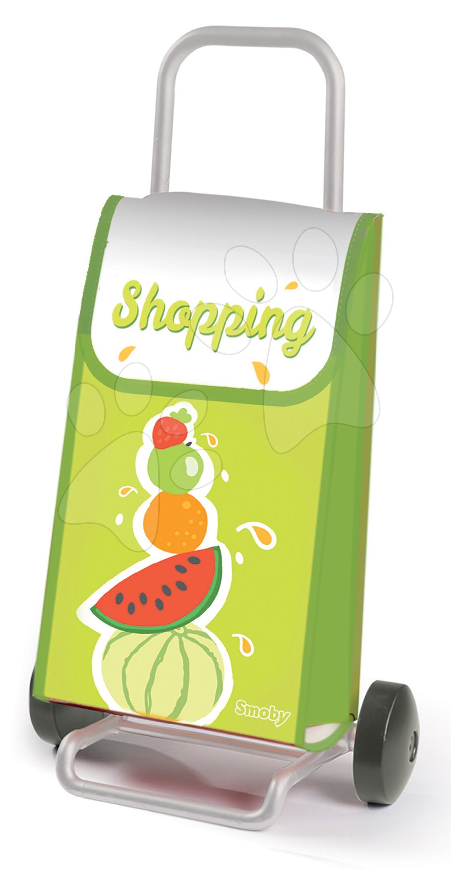 Supermarteturi pentru copii - Cărucior de cumpărături Smoby pe roți 52 cm