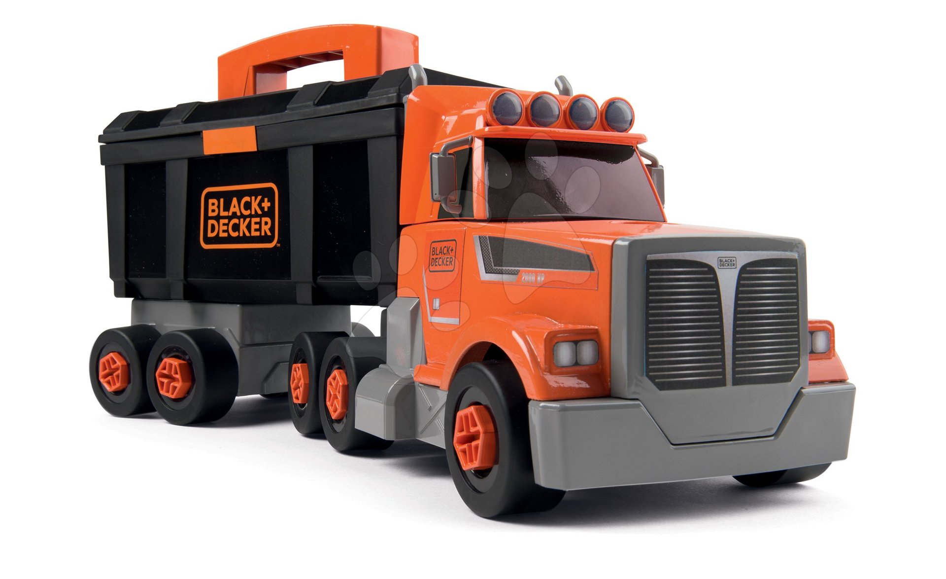 Kamión s pracovným kufríkom Black&Decker Truck Smoby a 60 doplnkov s náradím