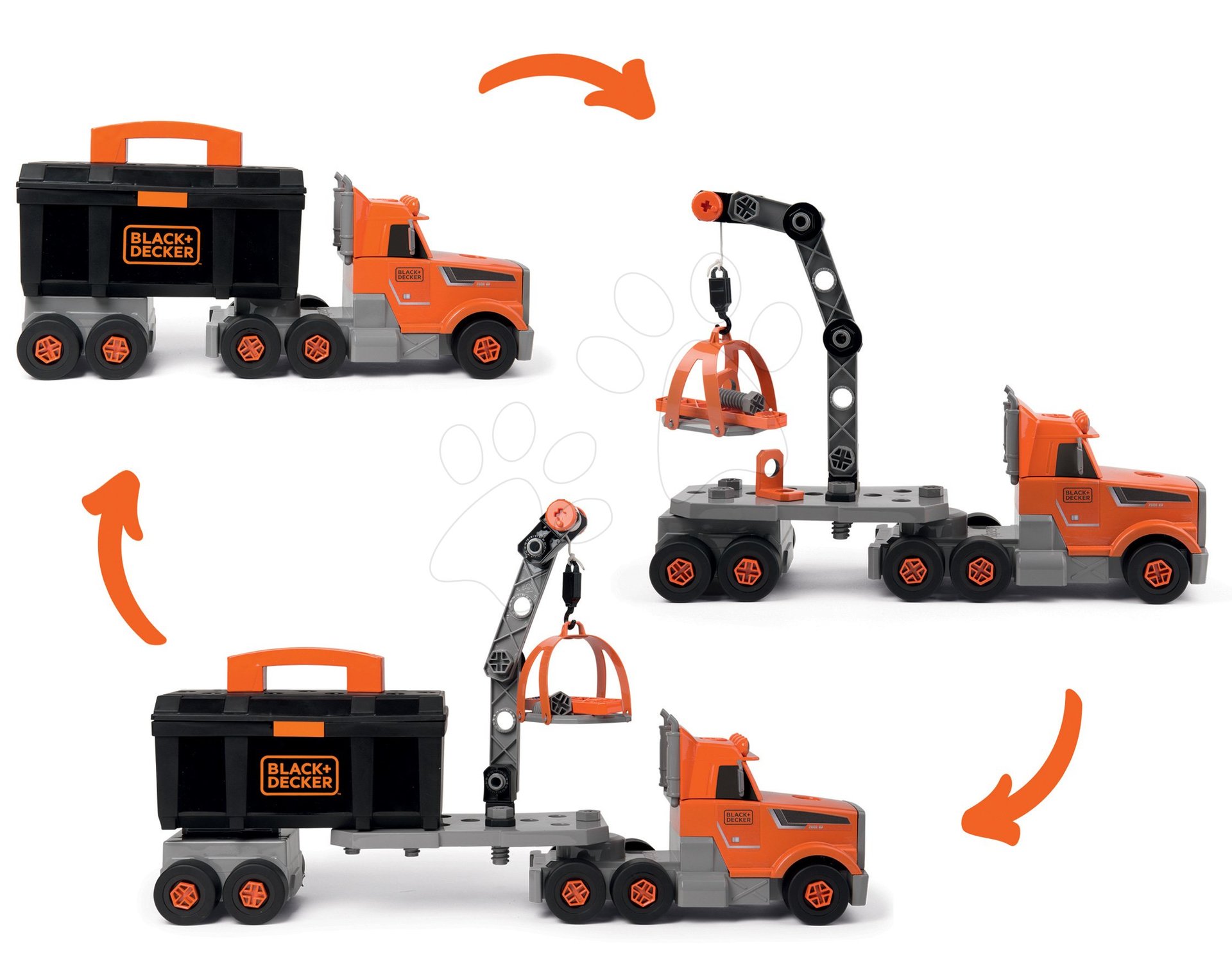 Black & Decker Take Apart Mini Construction Trucks Set